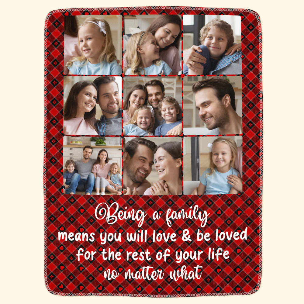 Love And Be Loved - Personalized Photo Blanket - Image 4