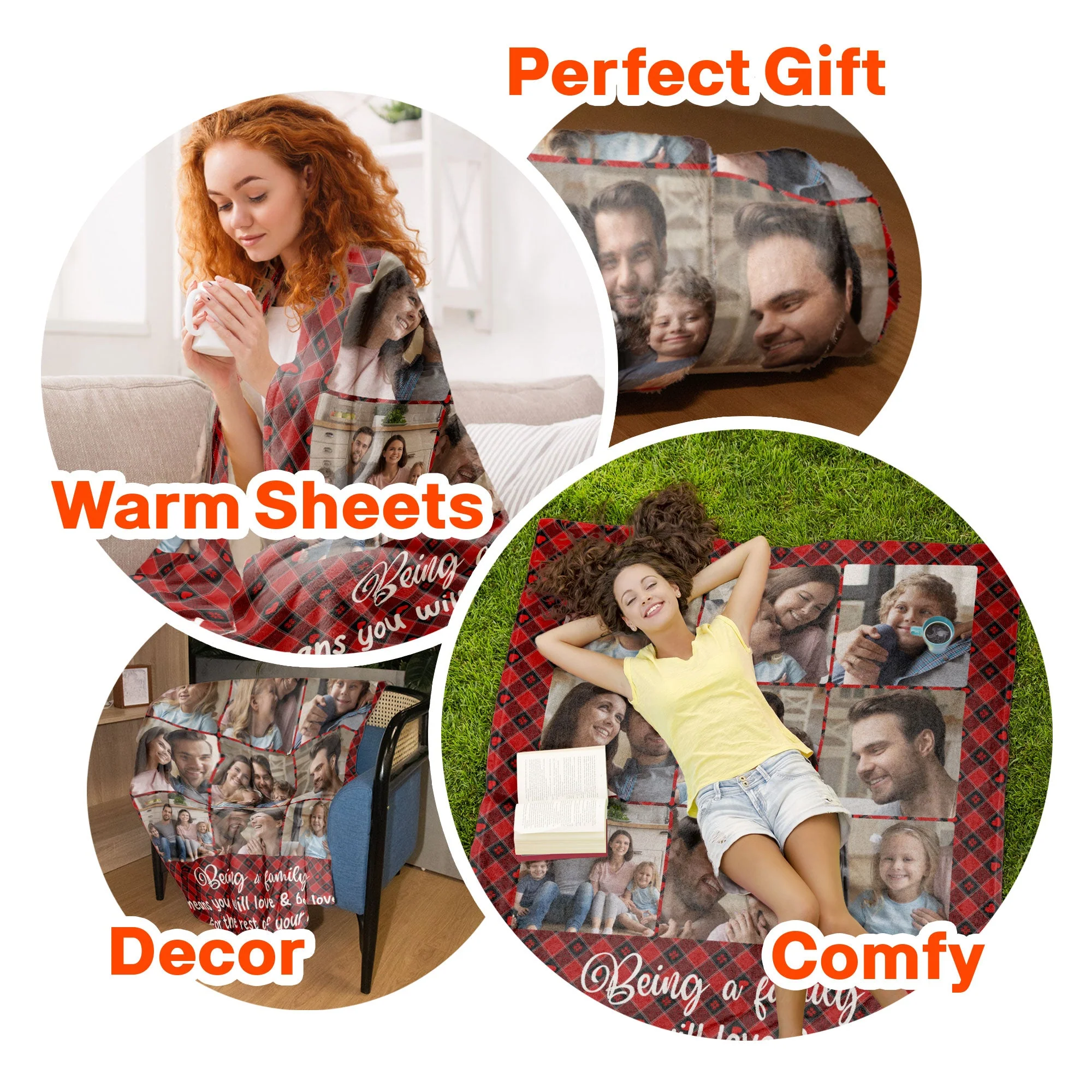 Love And Be Loved - Personalized Photo Blanket - Image 7