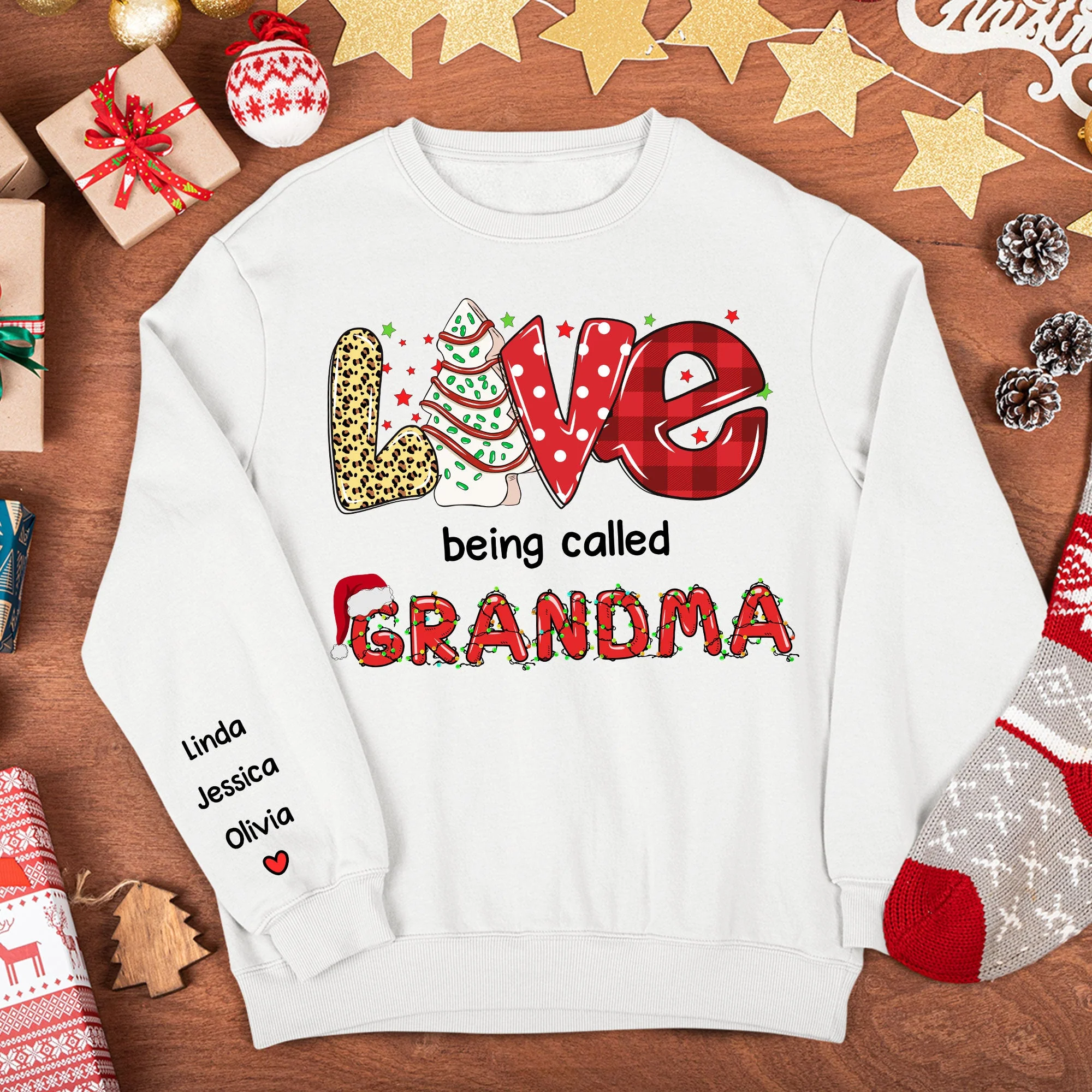 Love Being Called Nana - Personalized Sweatshirt - Image 3