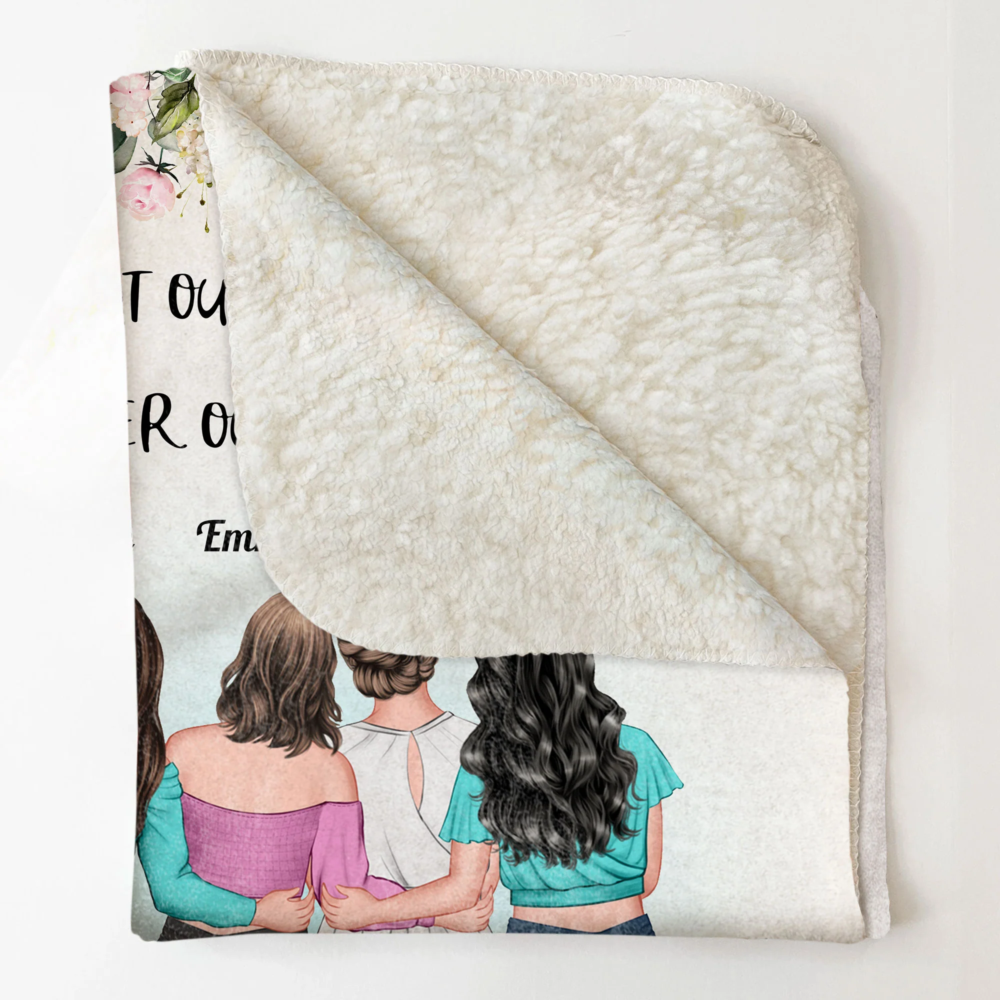 First Our Mother, Forever Our Friend - Personalized Mom Blanket - Image 5