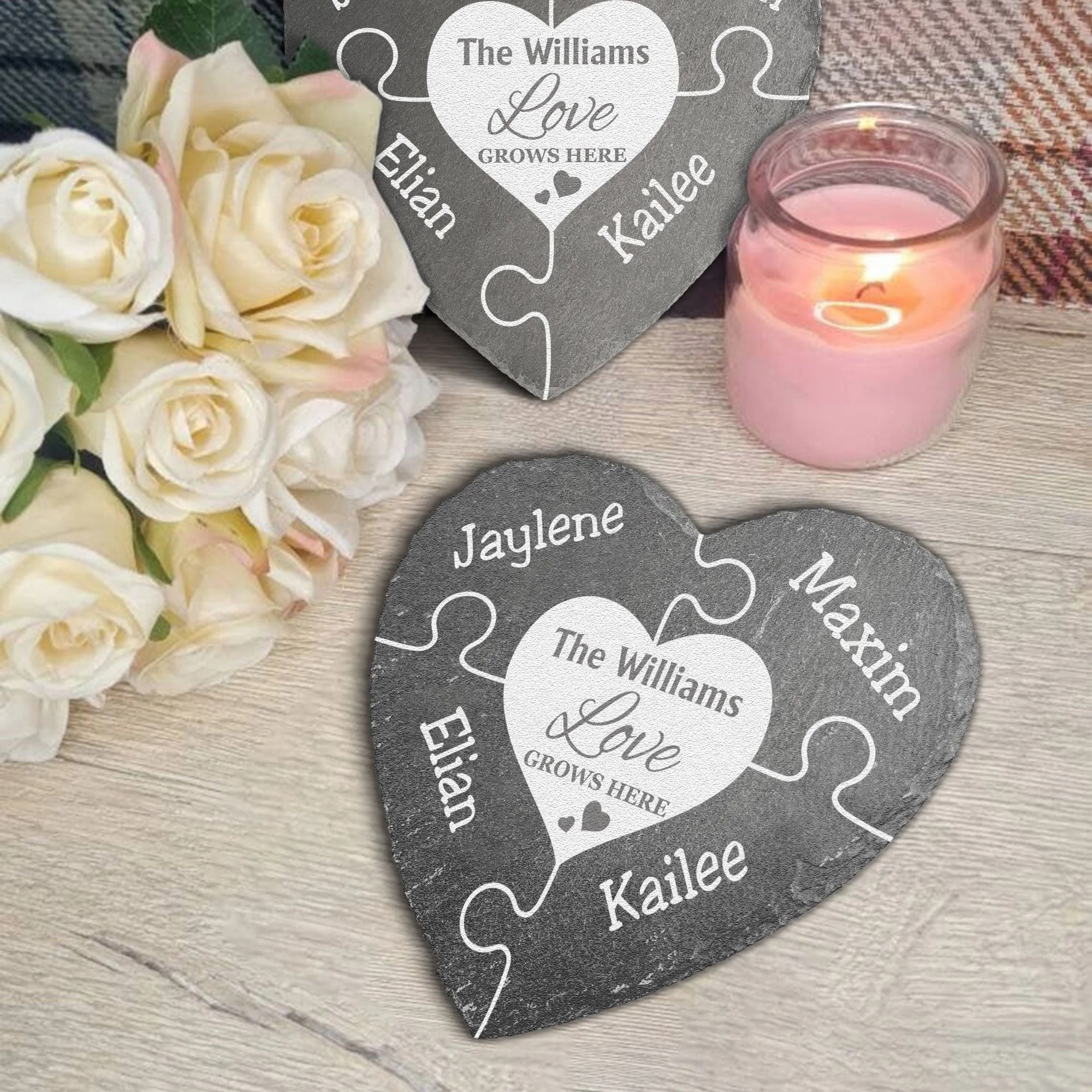 Love Grows Here - Personalized Garden Stone - Image 4