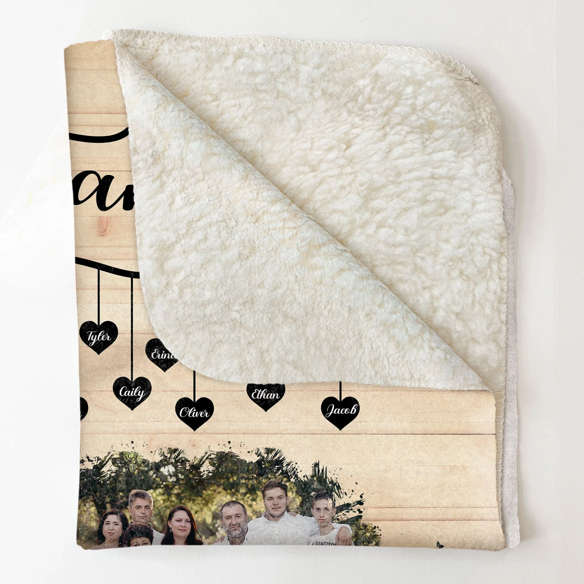 Love Grows Here - Personalized Photo Blanket - Image 6