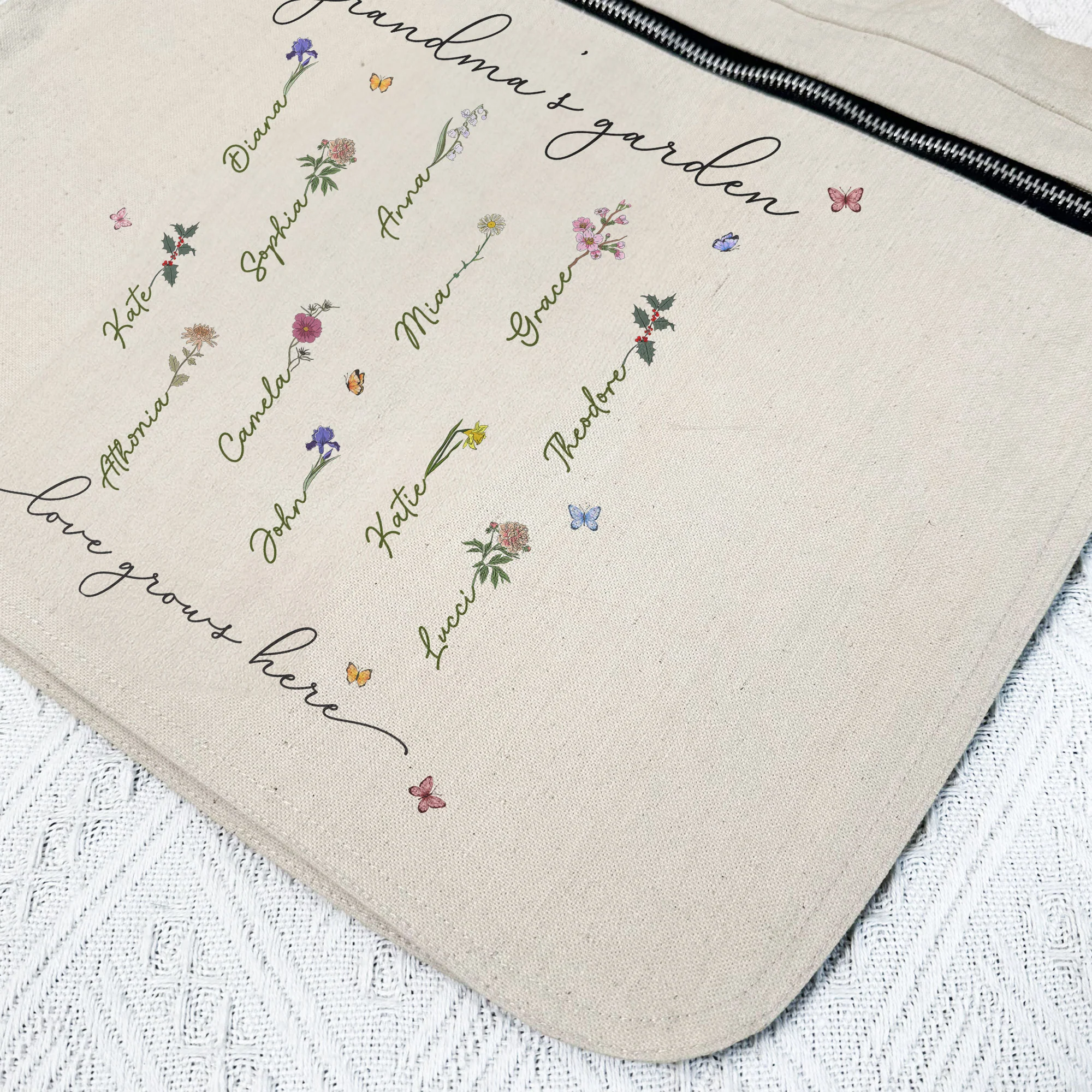 Love Grows In Grandma's Garden - Personalized Gardening Apron - Image 4