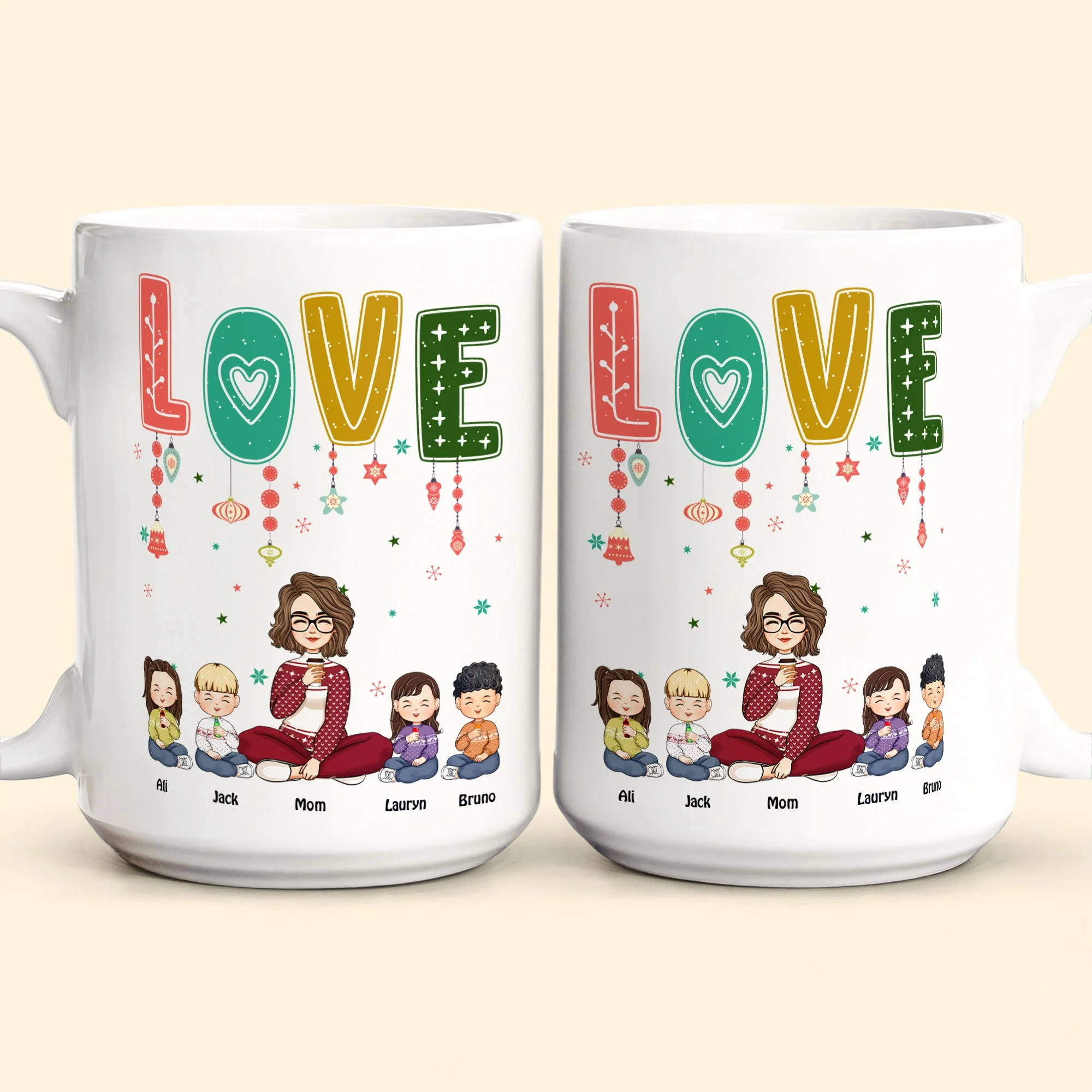 Love Mom - Personalized Mug - Image 2