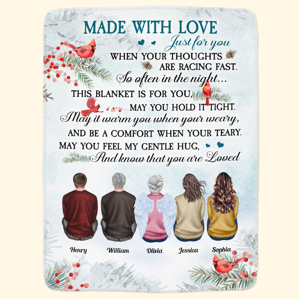 Made With Love Just For You - Personalized Blanket - Image 6