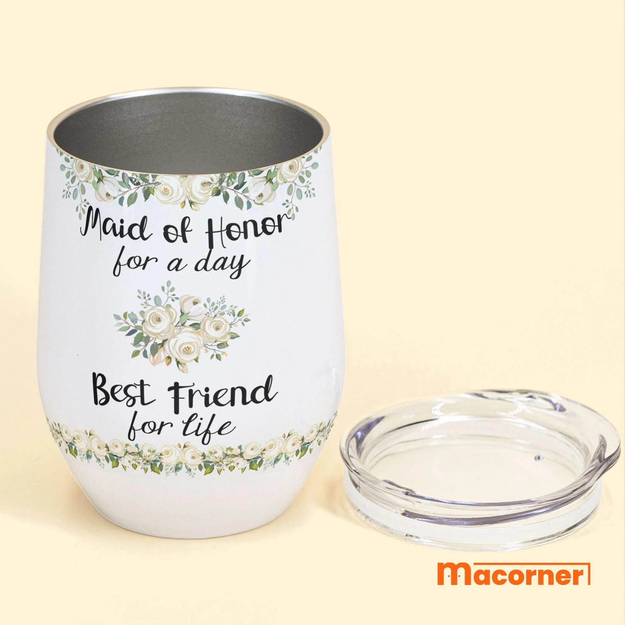 Maid Of Honor - Personalized Wine Tumbler - Image 3