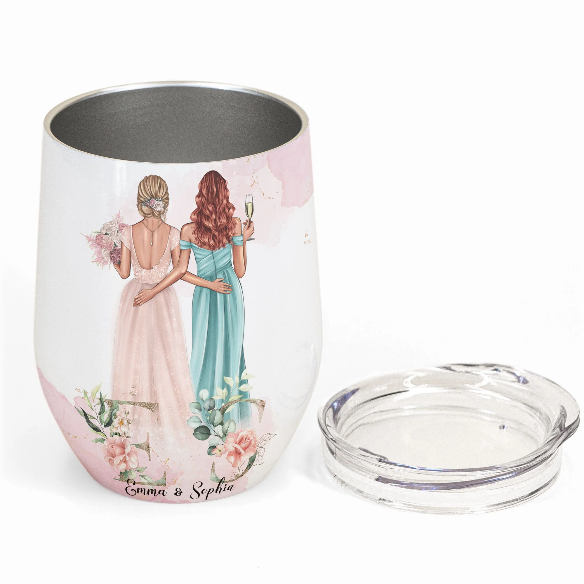 Maid Of Honor For A Day - Personalized Wine Tumbler - Image 2