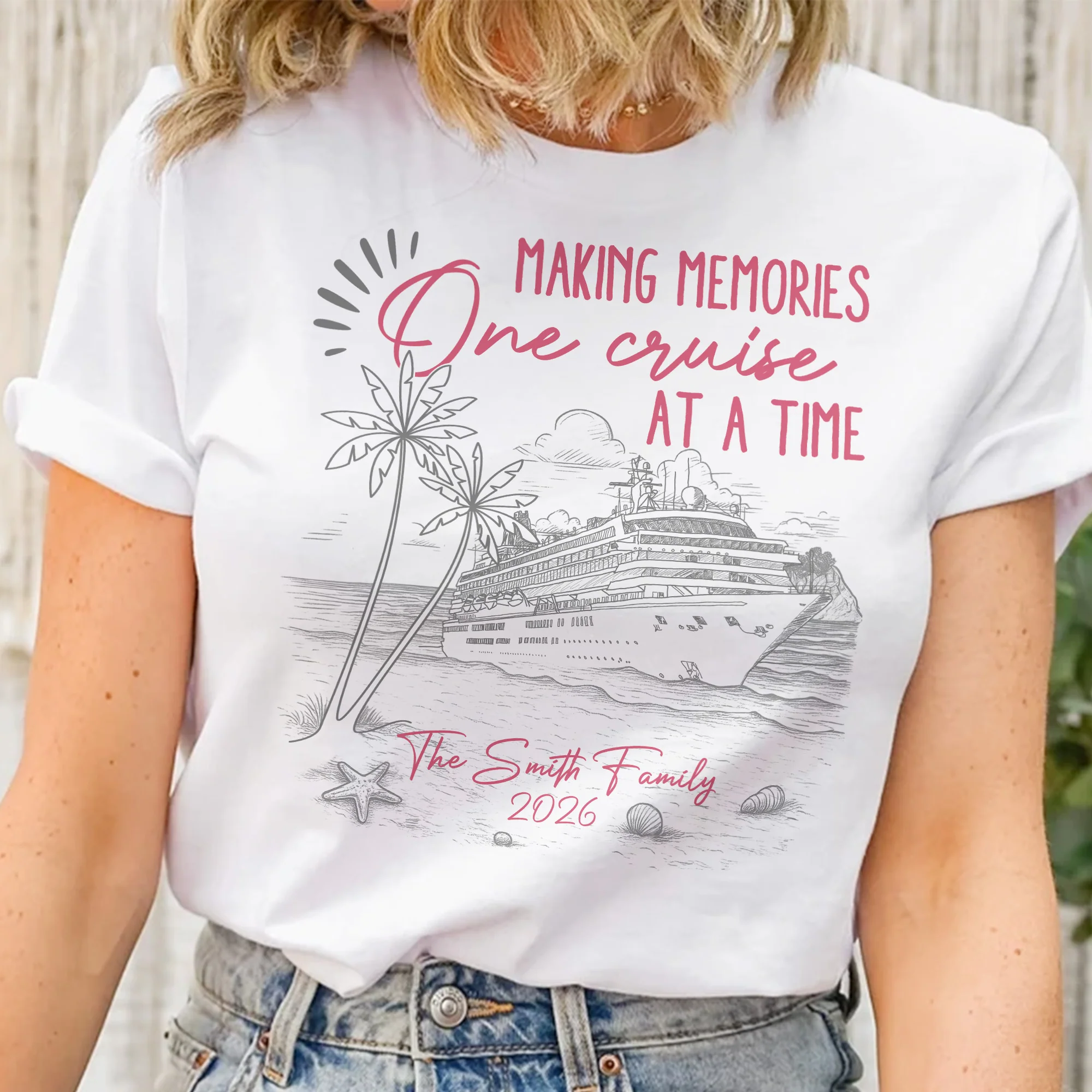 Making Memories One Cruise At A Time - Personalized Shirt - Image 2