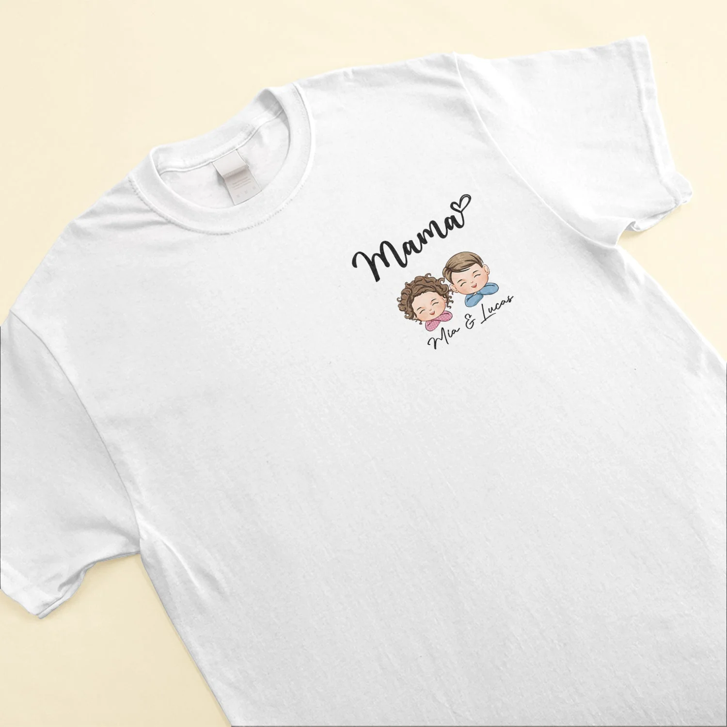 Mama Mom Mum With Kids Names - Personalized Shirt - Image 3