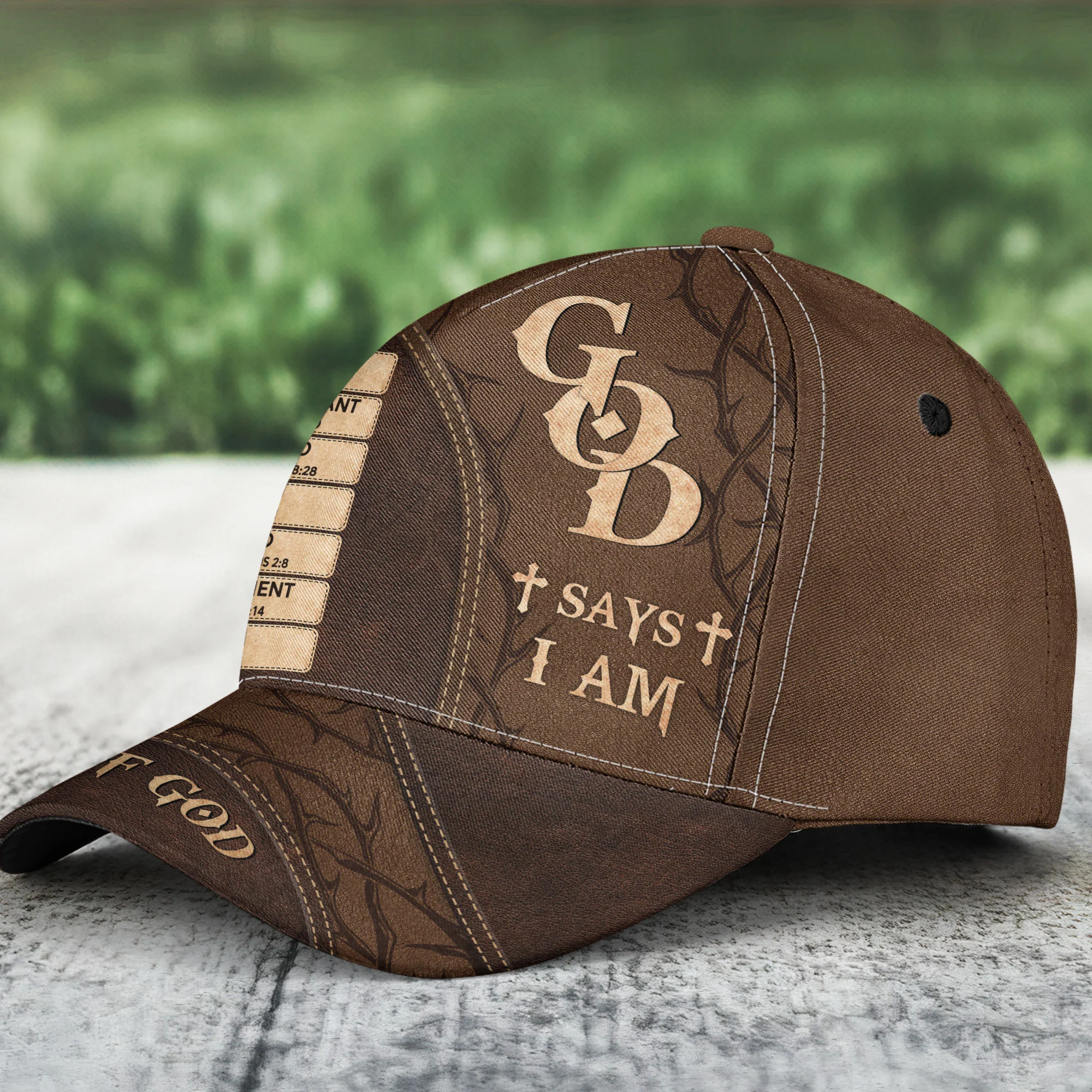 Man Of God - Personalized Classic Cap - Image 2