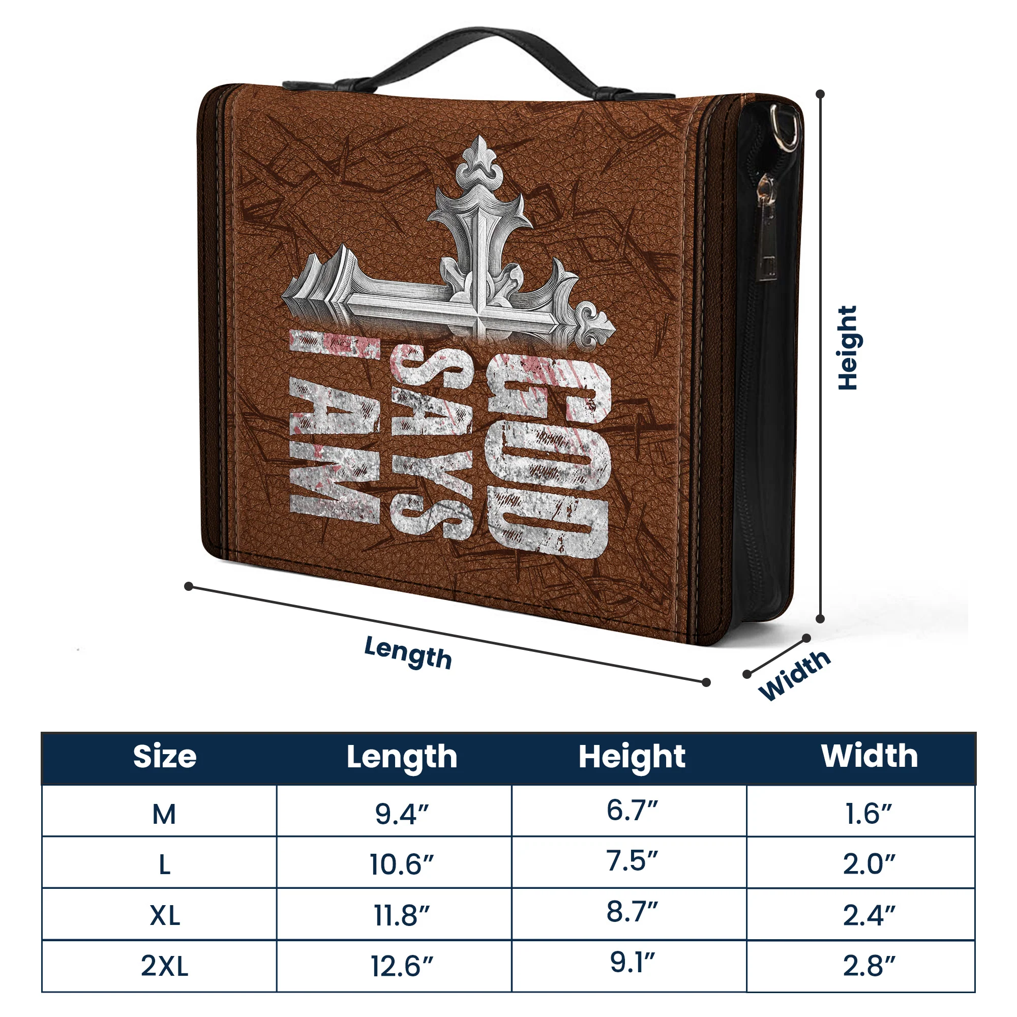 Man Of God Religious Gift For Him - Personalized Bible Cover - Image 6