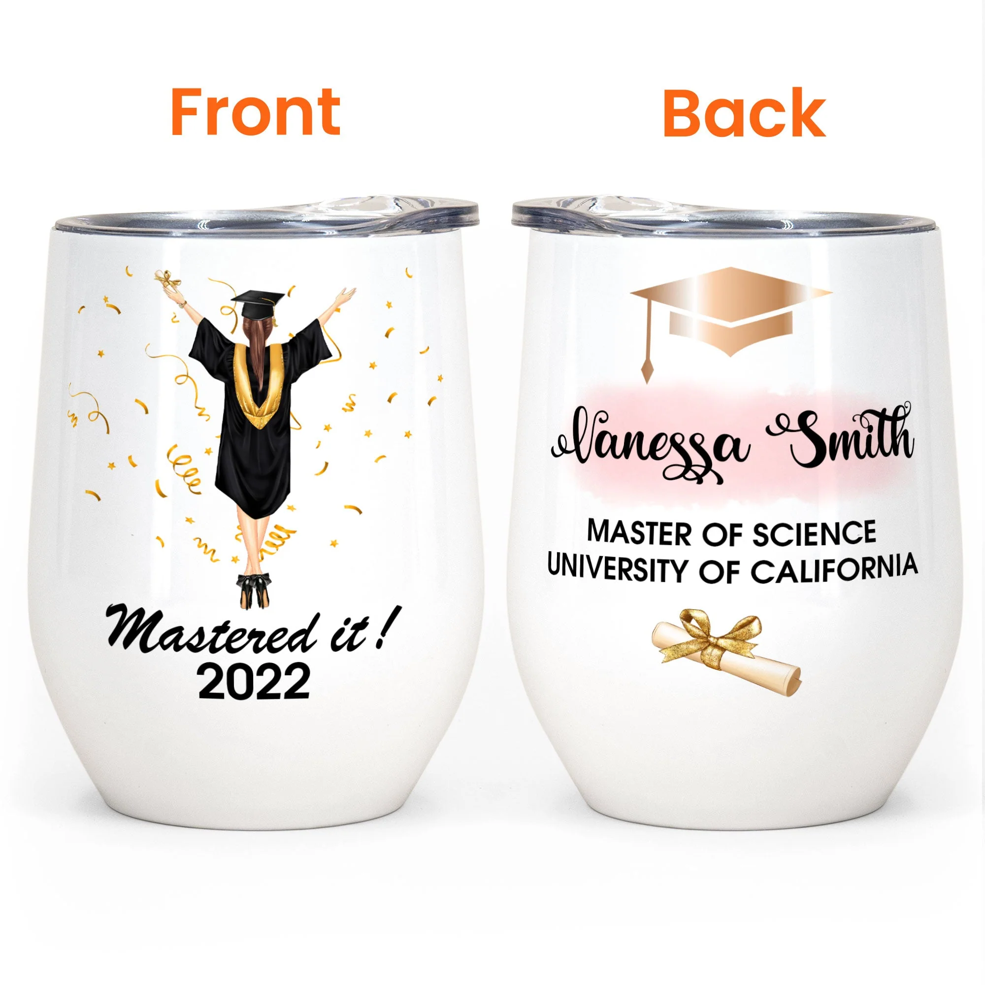 Mastered It ! - Personalized Wine Tumbler - Image 4