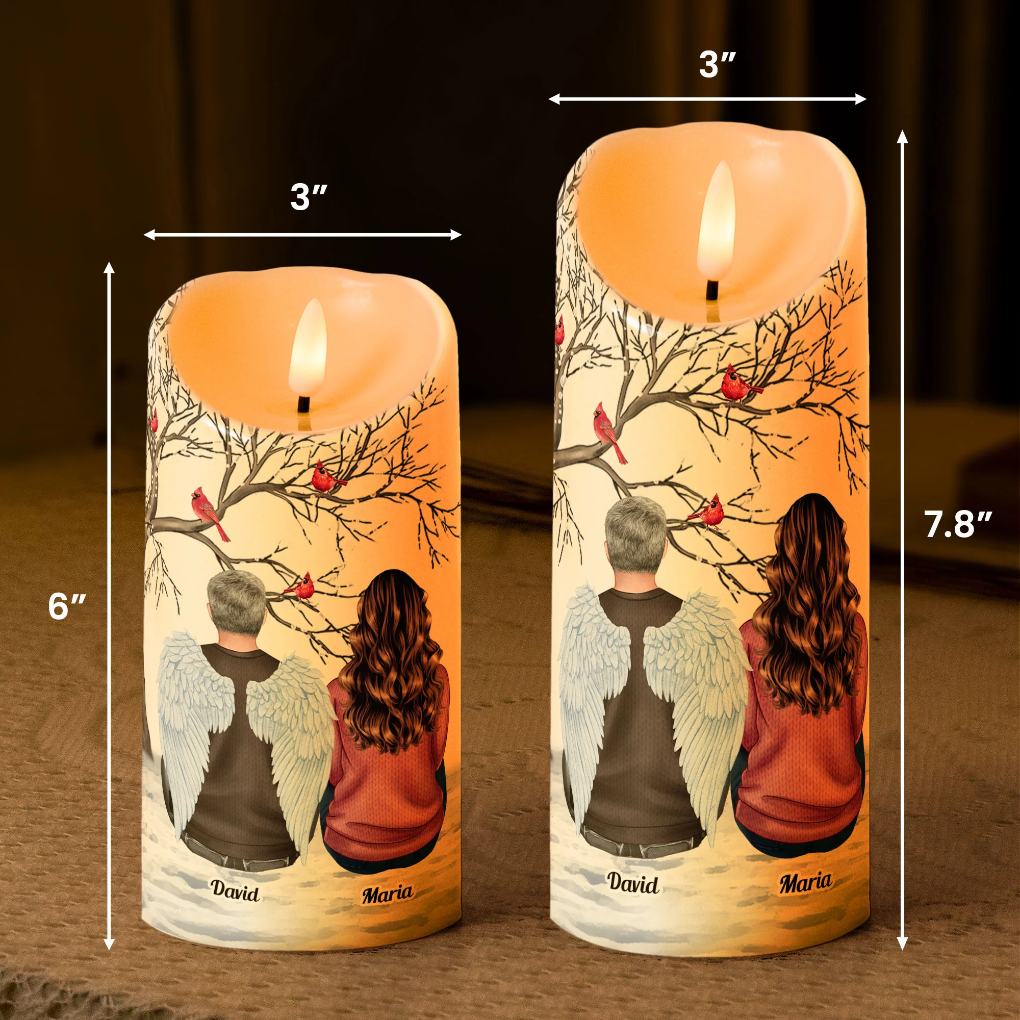 Memorial Led Candle Keep The Light On - Personalized Led Candle - Image 6