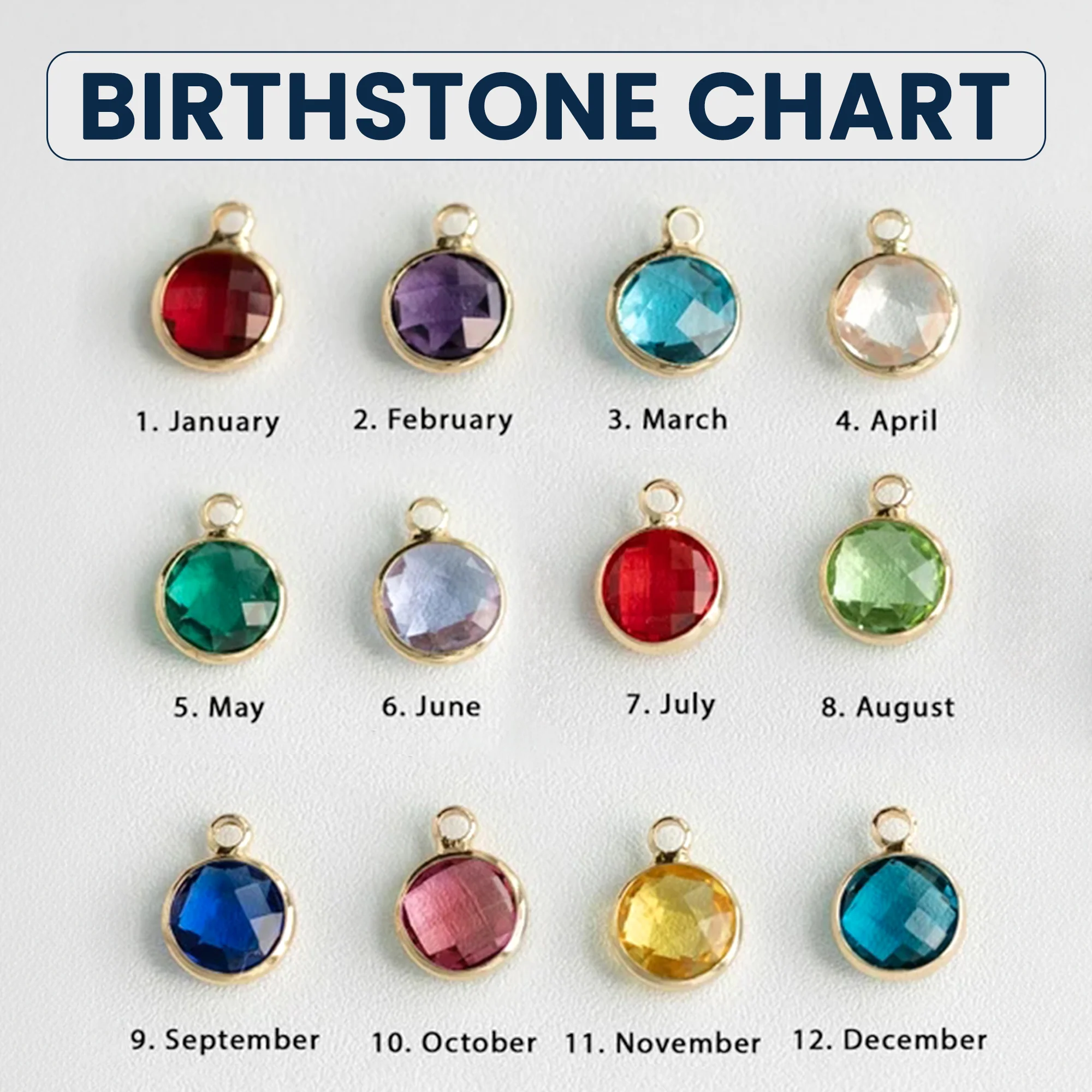 Birthstone Necklace Gift For Mom Grandma - Personalized Birthstone Necklace - Image 5