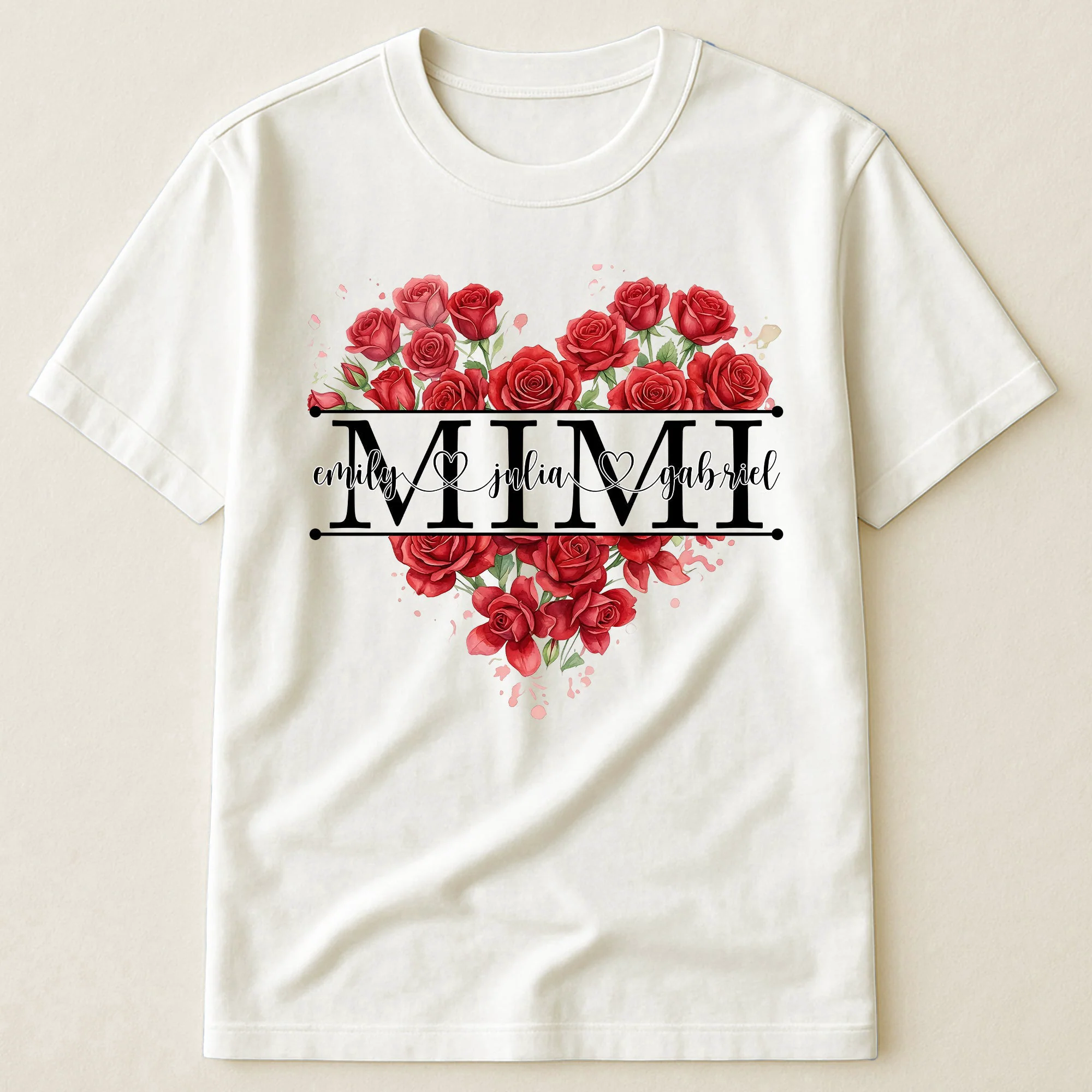 Mimi Shirt Custom Birth Flower & Names Mother's Day Gift For Her - Personalized Shirt - Image 4