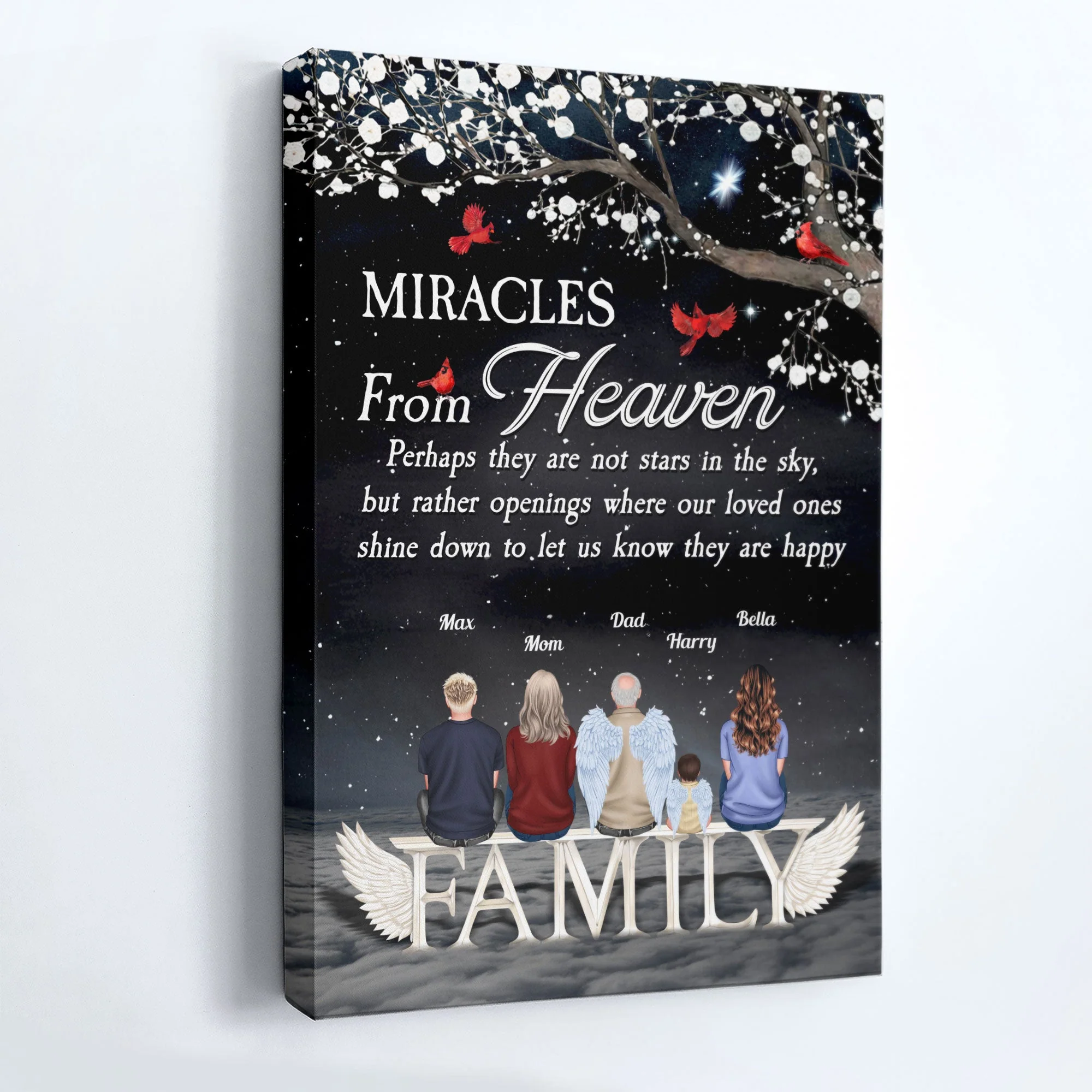 Miracles From Heaven - Personalized Wrapped Canvas - Image 2