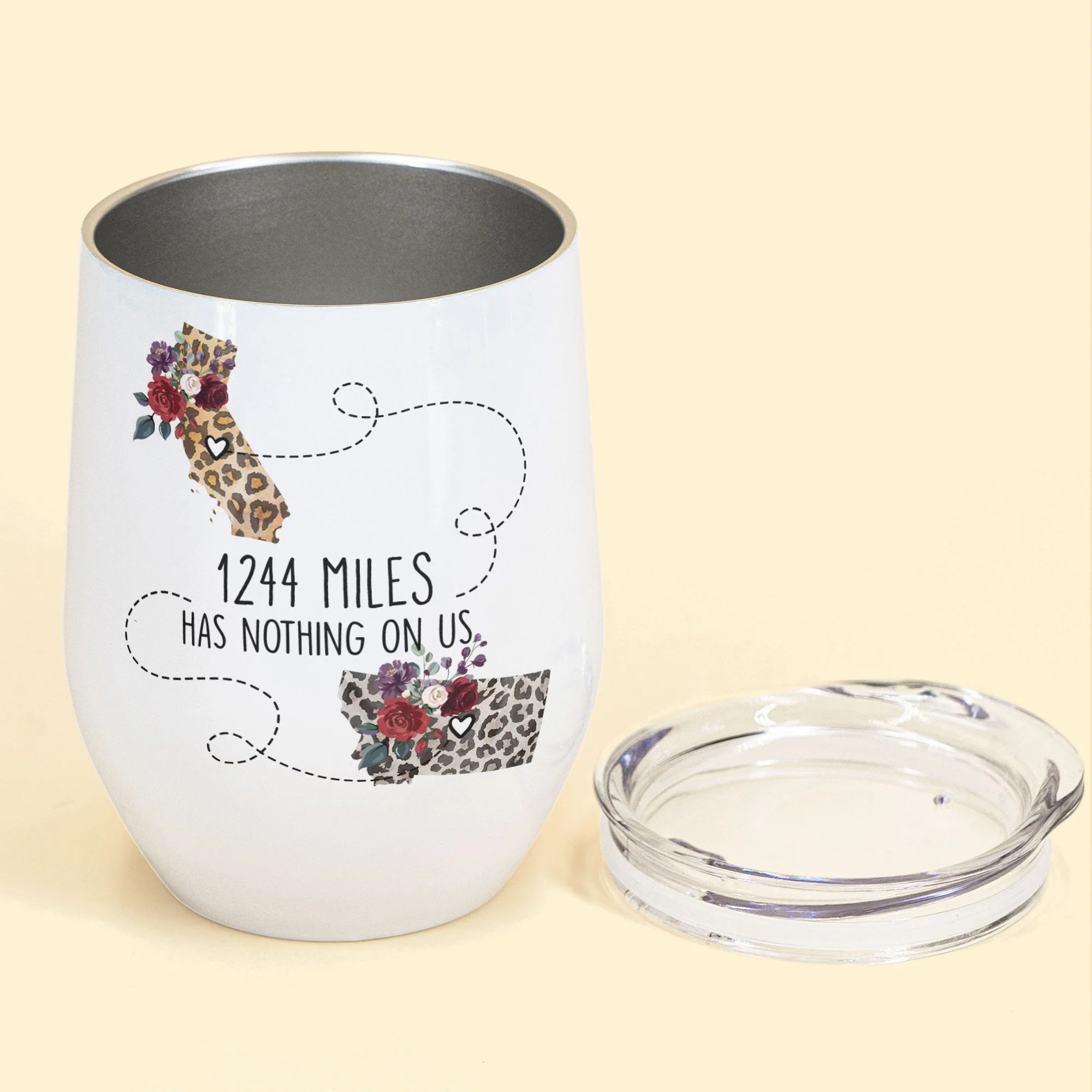Miss Your Face - Personalized Wine Tumbler - Image 2