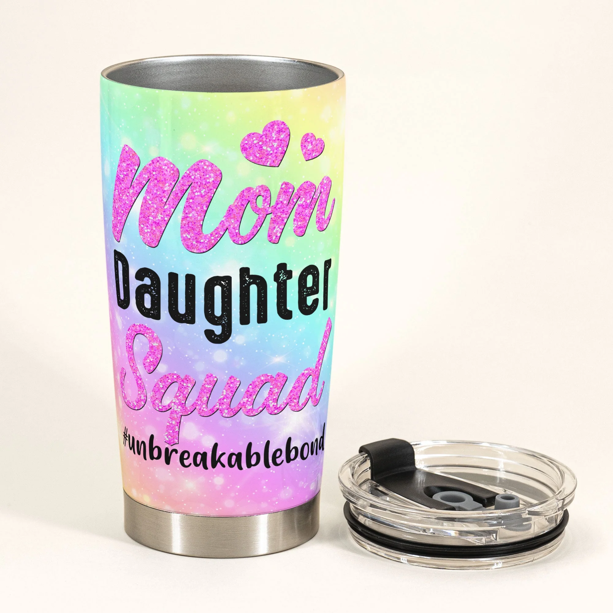 Mom Daughter Squad - Personalized Tumbler Cup - Mother's Day Gift For Mother, Mom - Image 3