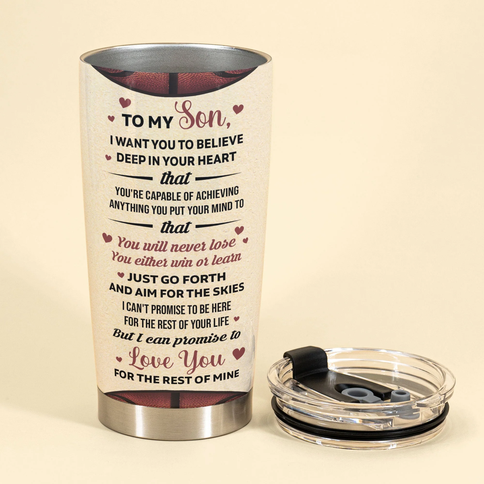 Mom Grandma - Your Biggest Fan - Personalized Tumbler Cup - Gift For Son, Grandson - Image 3