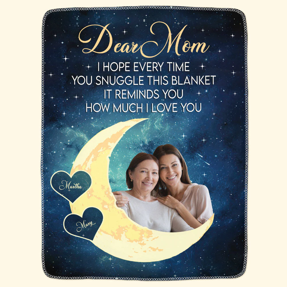 Mom I Love You - Personalized Blanket - Image 5