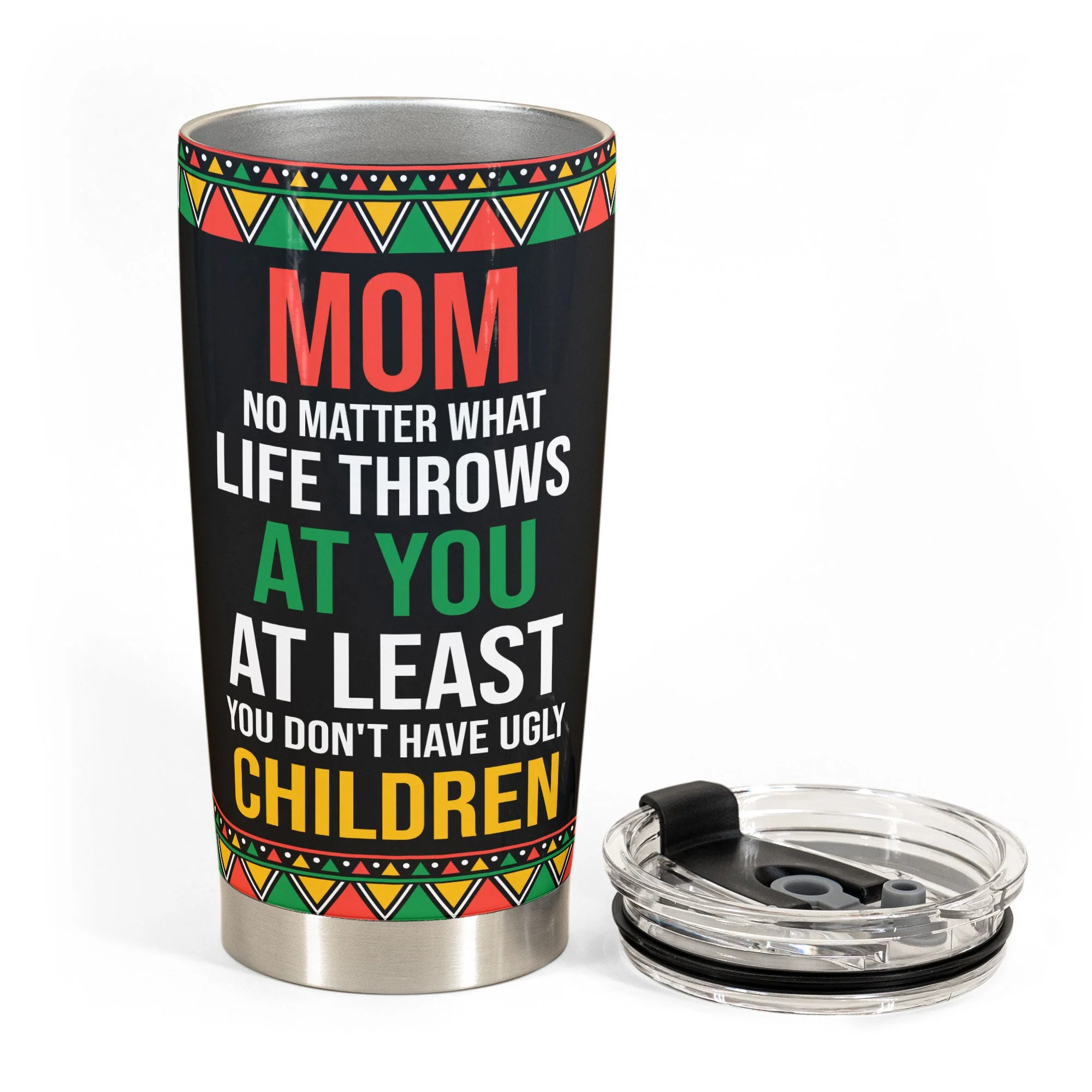 Mom No Matter What - Leopard Design - Personalized Wine Tumbler - Birthday Gift Mother's Day Funny Gift For Mom, Daughers - Image 3