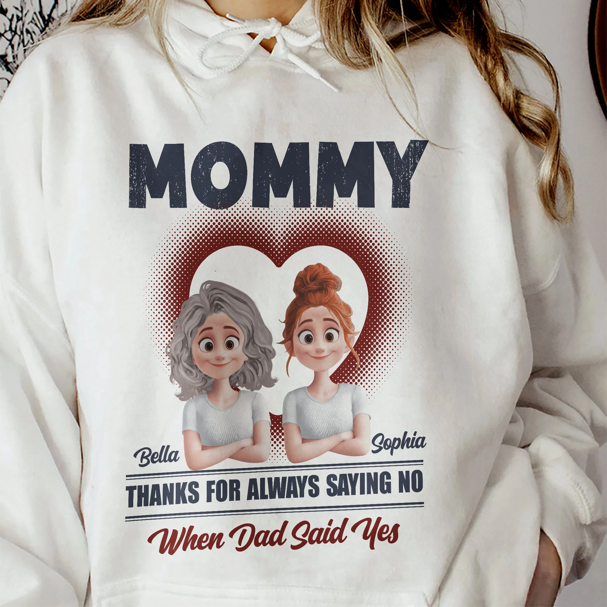 Mom Thanks For Always Saying No - Personalized Shirt - Image 6