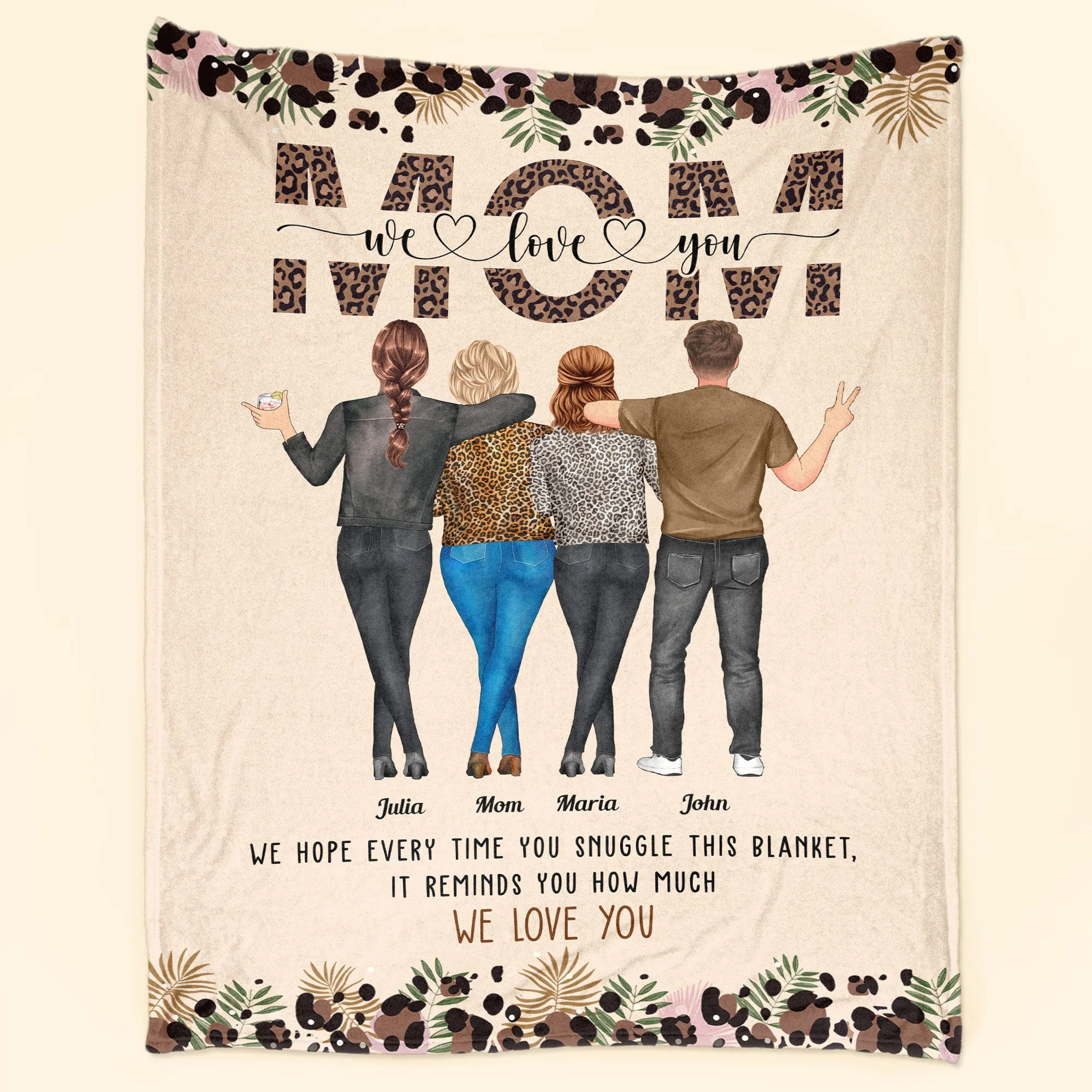 Mom This Blanket Reminds You How Much We Love You - Personalized Blanket - Image 2
