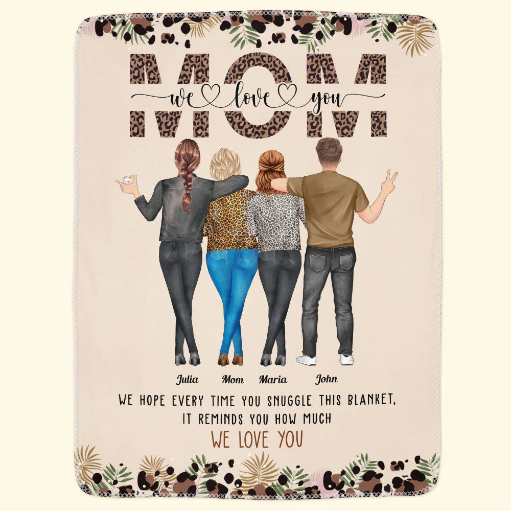 Mom This Blanket Reminds You How Much We Love You - Personalized Blanket - Image 3