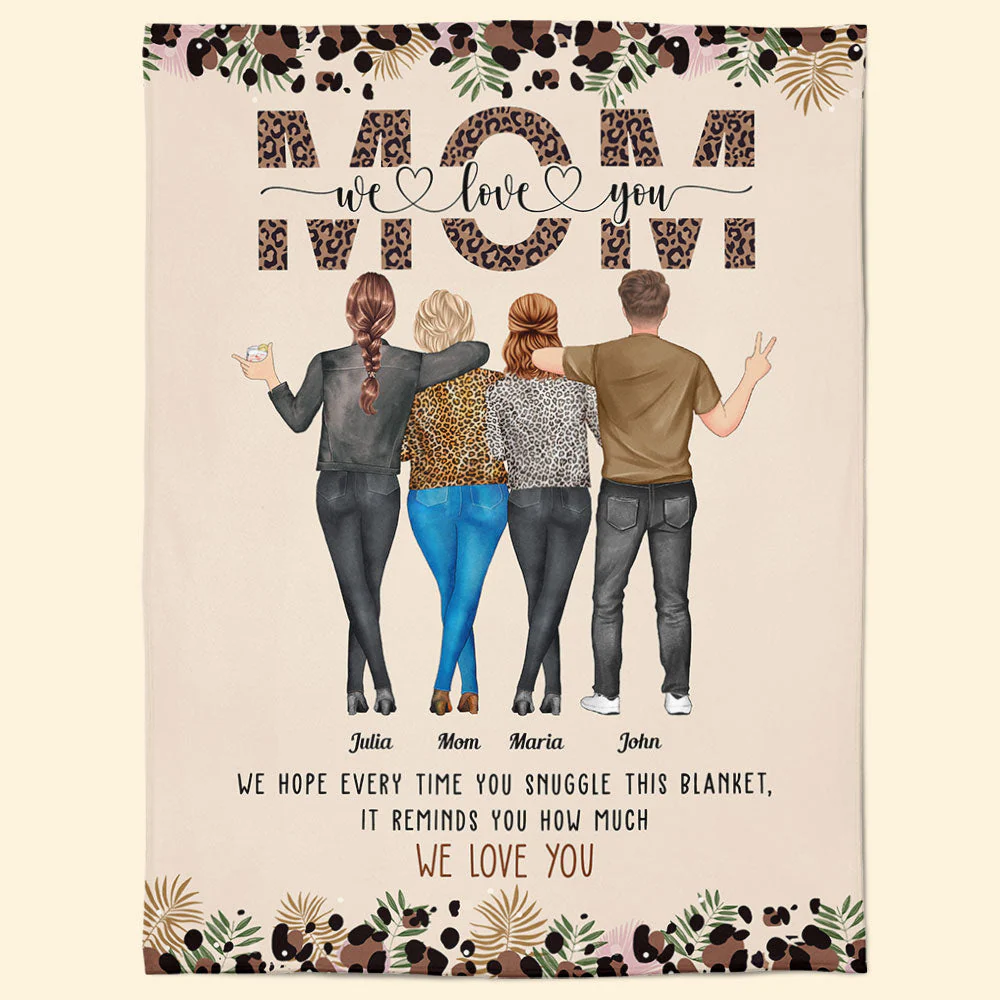 Mom This Blanket Reminds You How Much We Love You - Personalized Blanket - Image 4