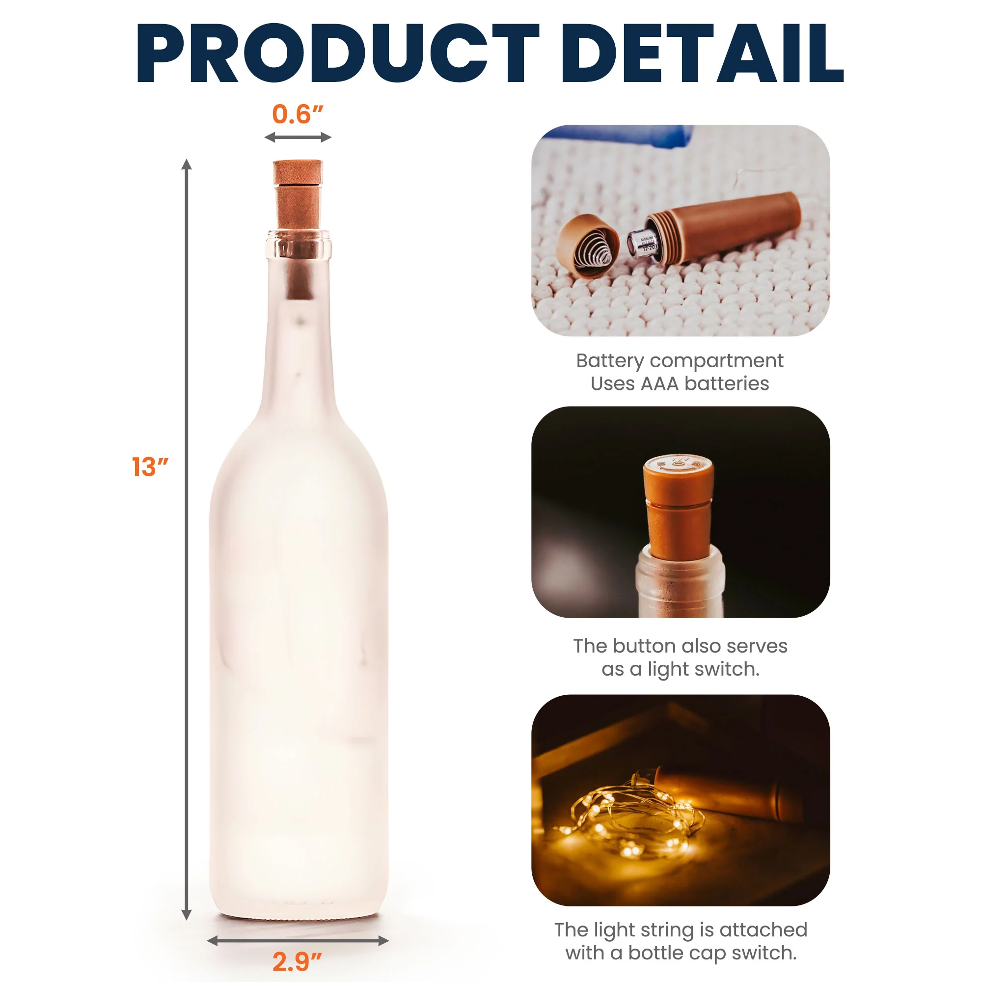 Mommy Hand - Personalized Bottle Lamp - Image 4