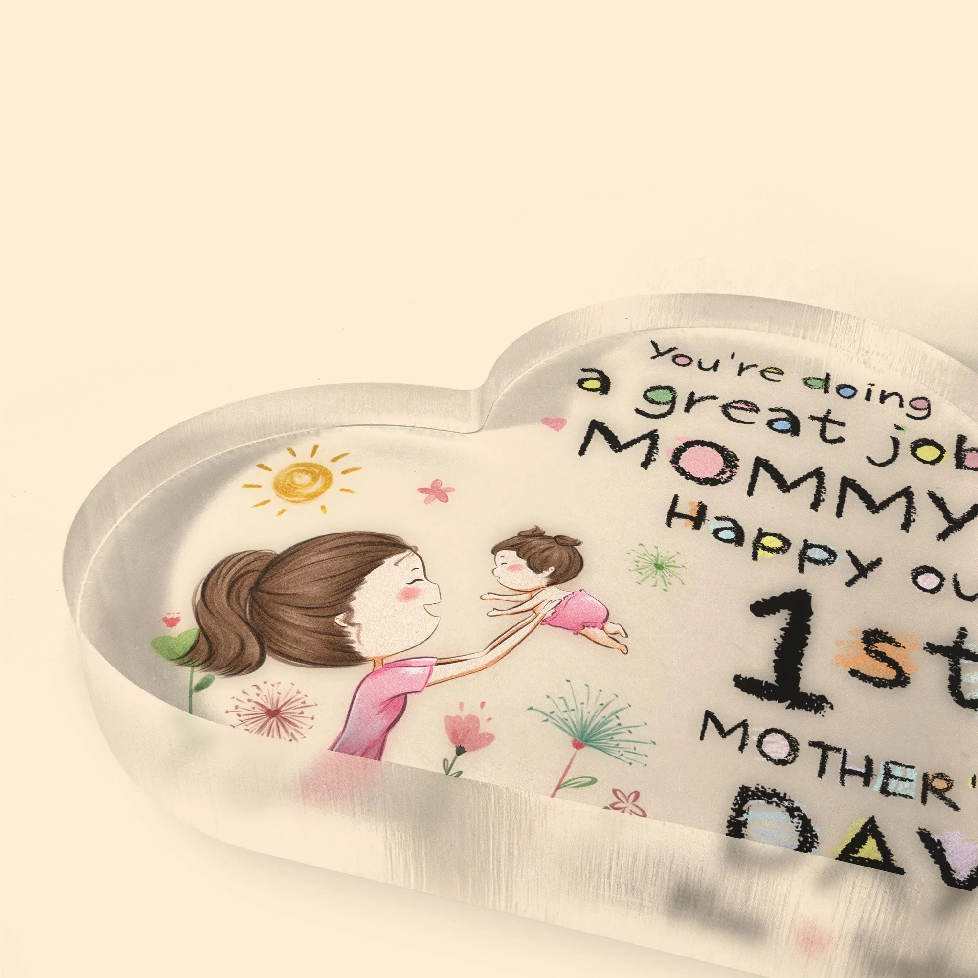 Mommy You're Doing A Great Job - Personalized Acrylic Plaque - Image 4