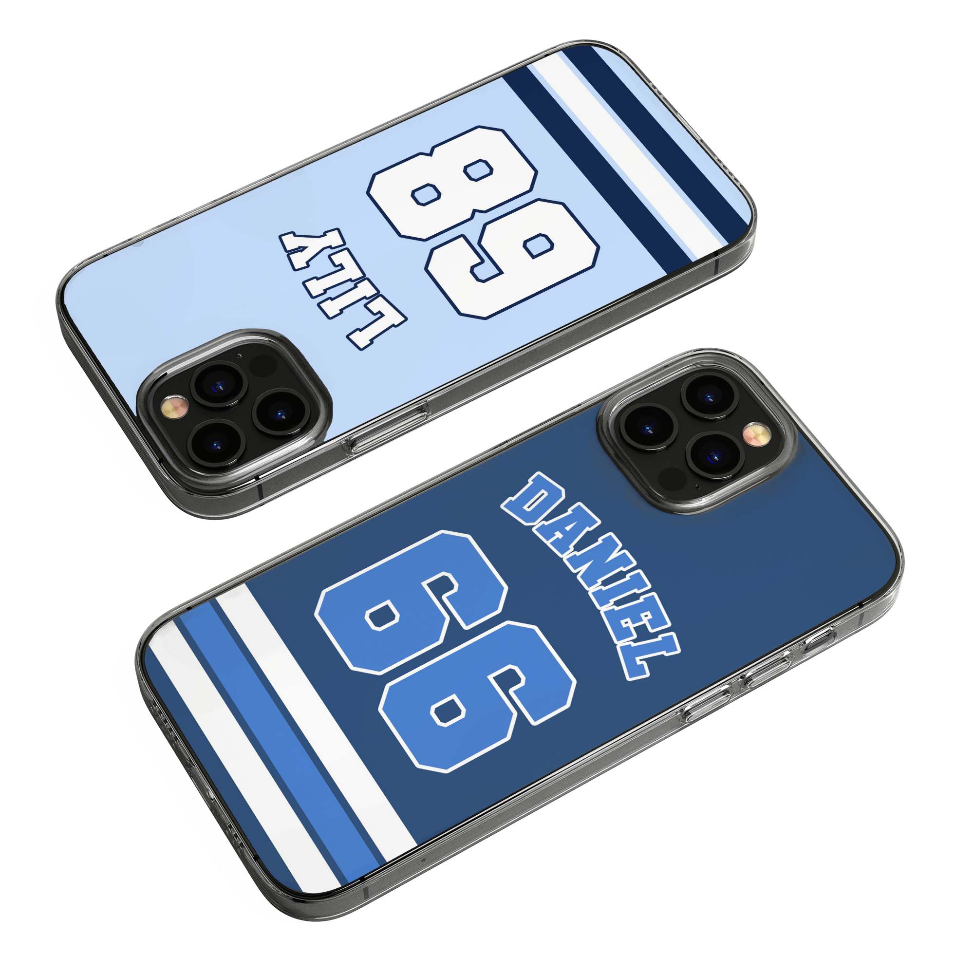 Monogram Jersey Custom Name & Number Gift For Baseball, Basketball, Hockey, Football Soccer Player, Fans - Personalized Phone Case - Image 2