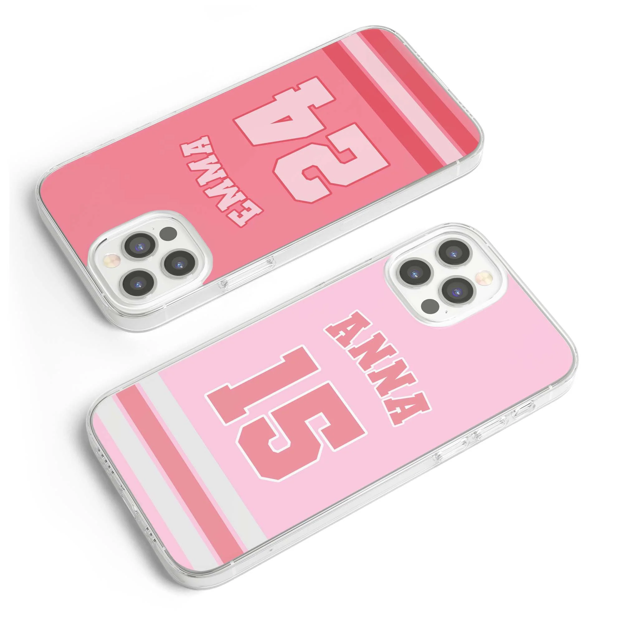 Monogram Jersey Custom Name & Number Gift For Baseball, Basketball, Hockey, Football Soccer Player, Fans - Personalized Phone Case - Image 5