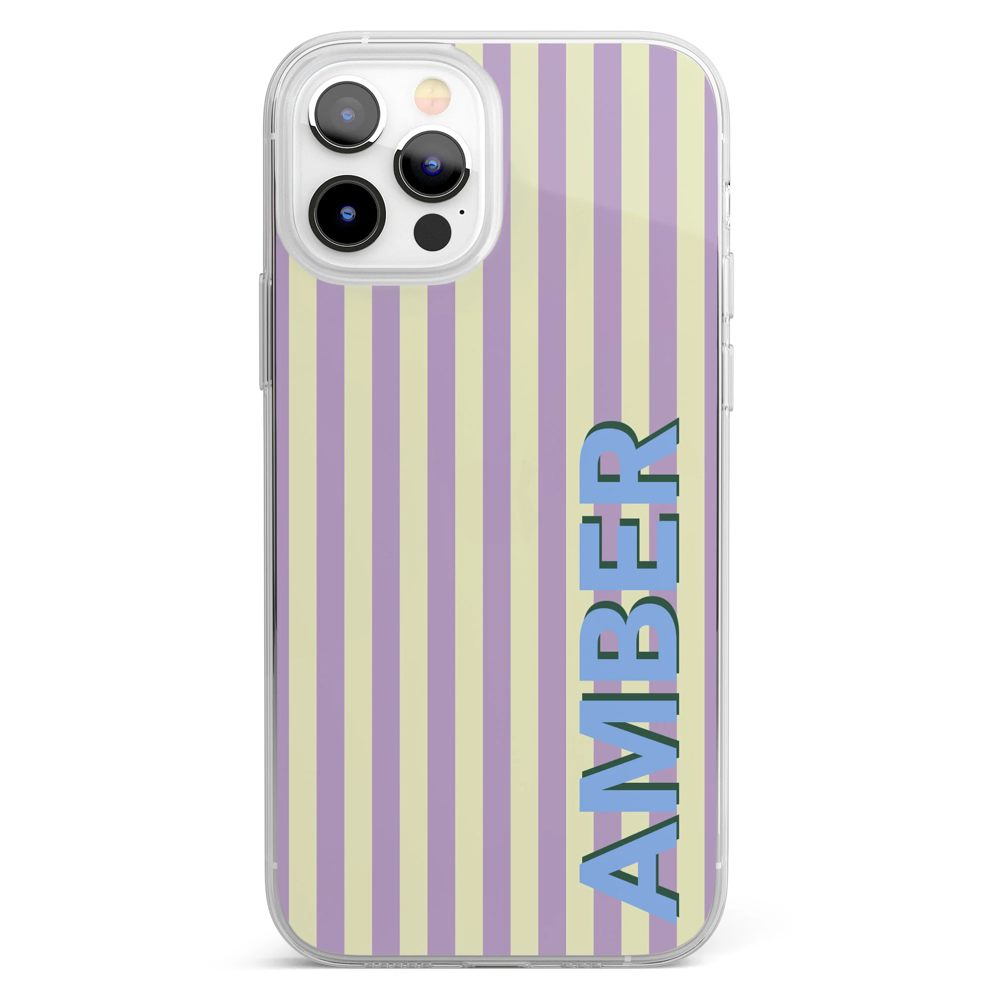 Monogram Striped - Personalized Phone Case - Image 2