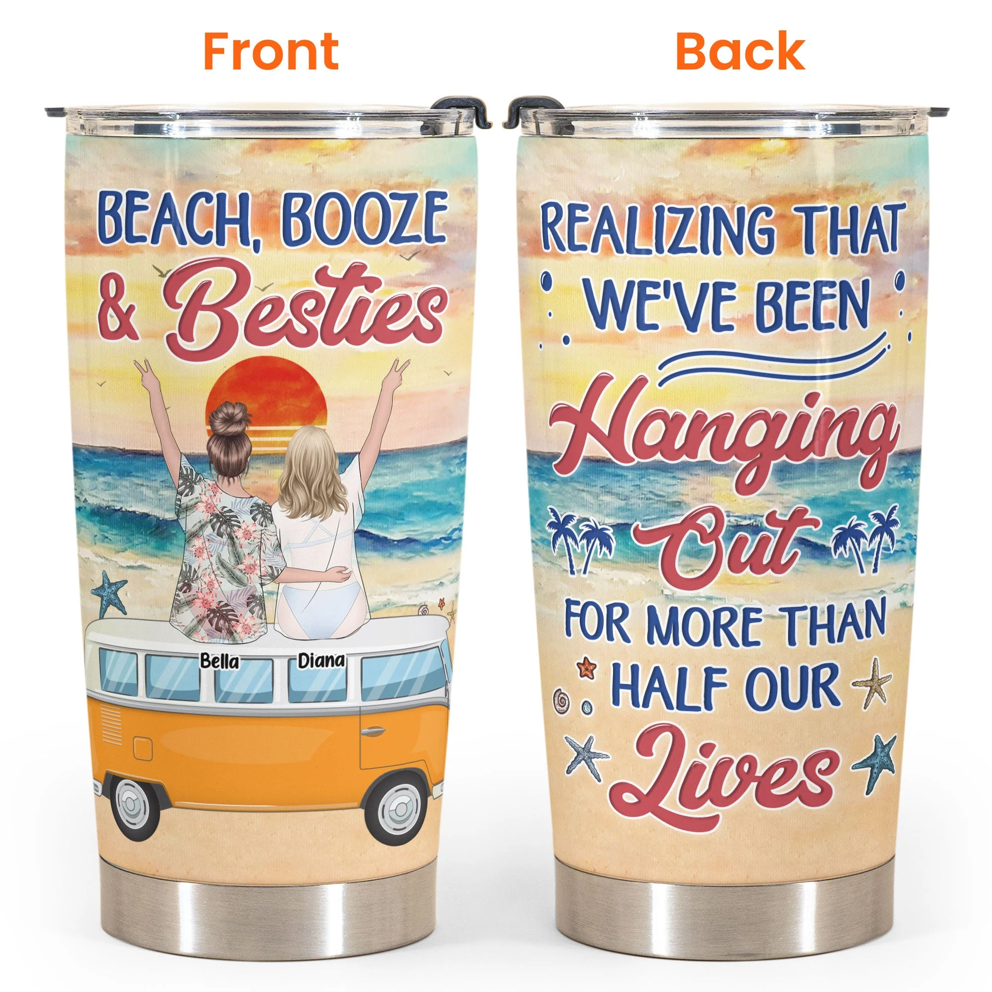 More Than Half Our Lives - Personalized Tumbler Cup - Image 4