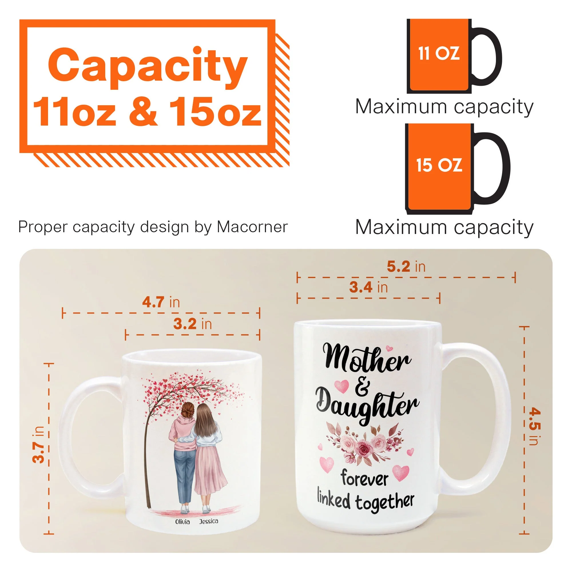 Mother And Daughters - Personalized Mug - Image 6
