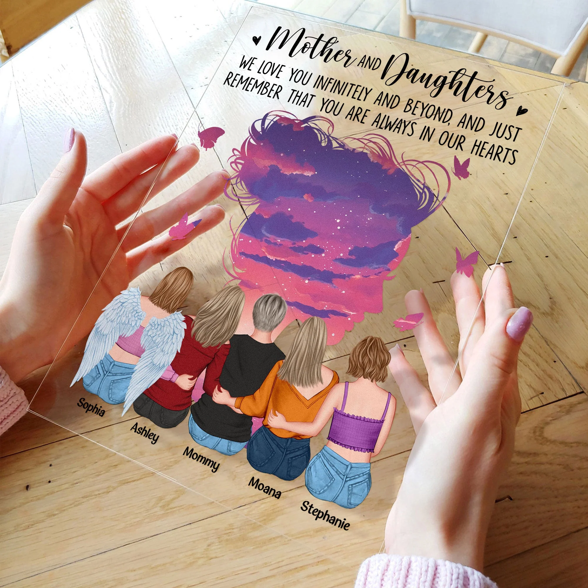 Mother & Daughters A Special Bond - Personalized Acrylic Plaque - Image 2
