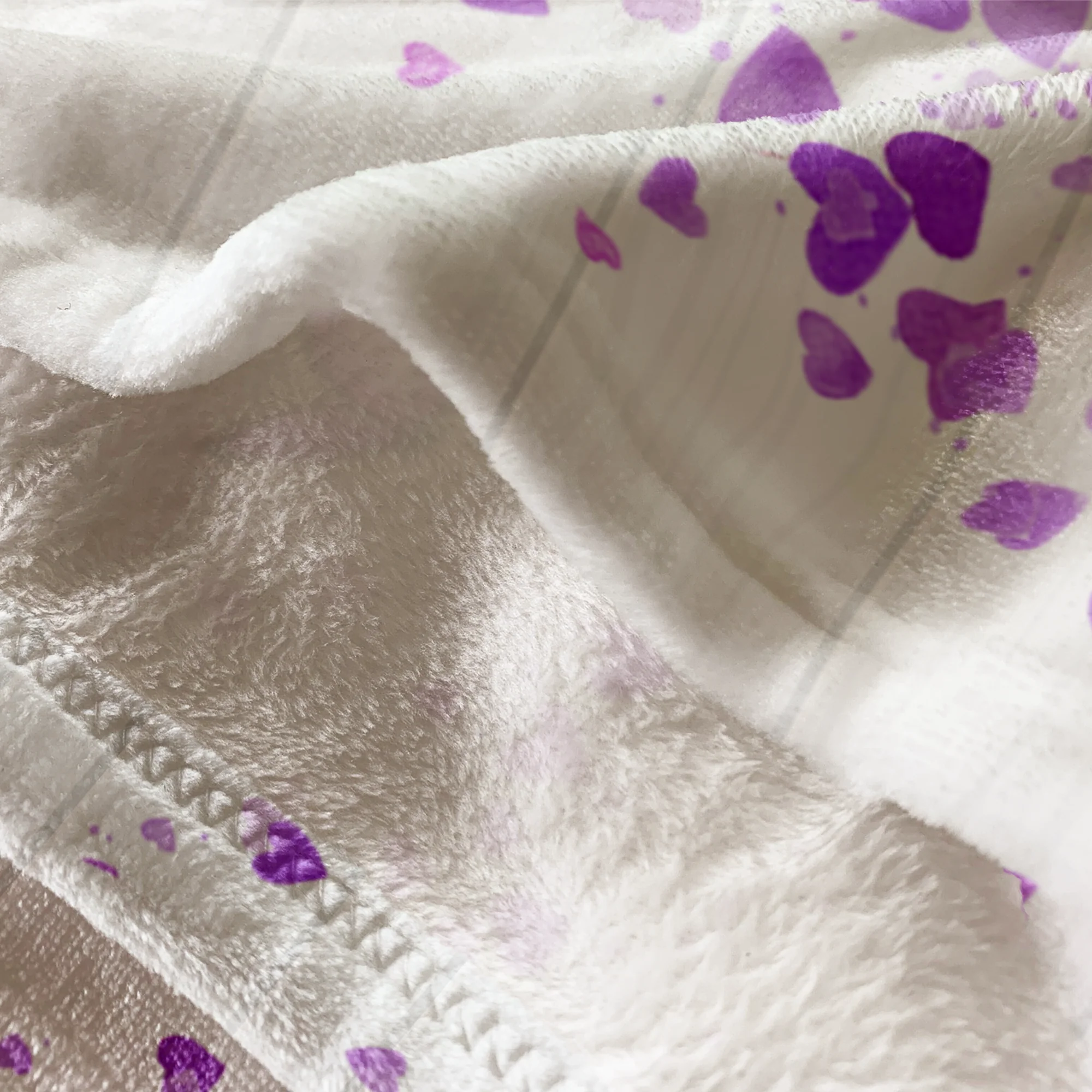 Mother & Daughters Forever Linked Together Purple Tree - Personalized Blanket - Mother's Day Gift For Mama, Mom, Mother - Image 2