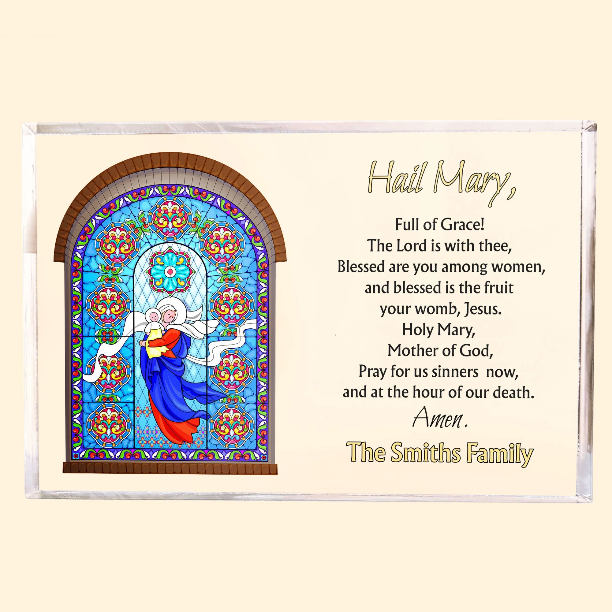 Mother Of Jesus - Personalized Acrylic Plaque - Image 4