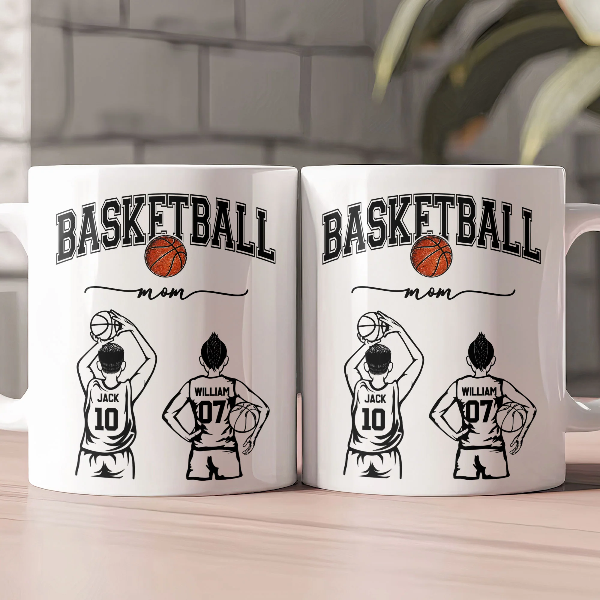 Mother's Day Gifts, Custom Basketball Mom, Grandma - Personalized Mug - Image 2