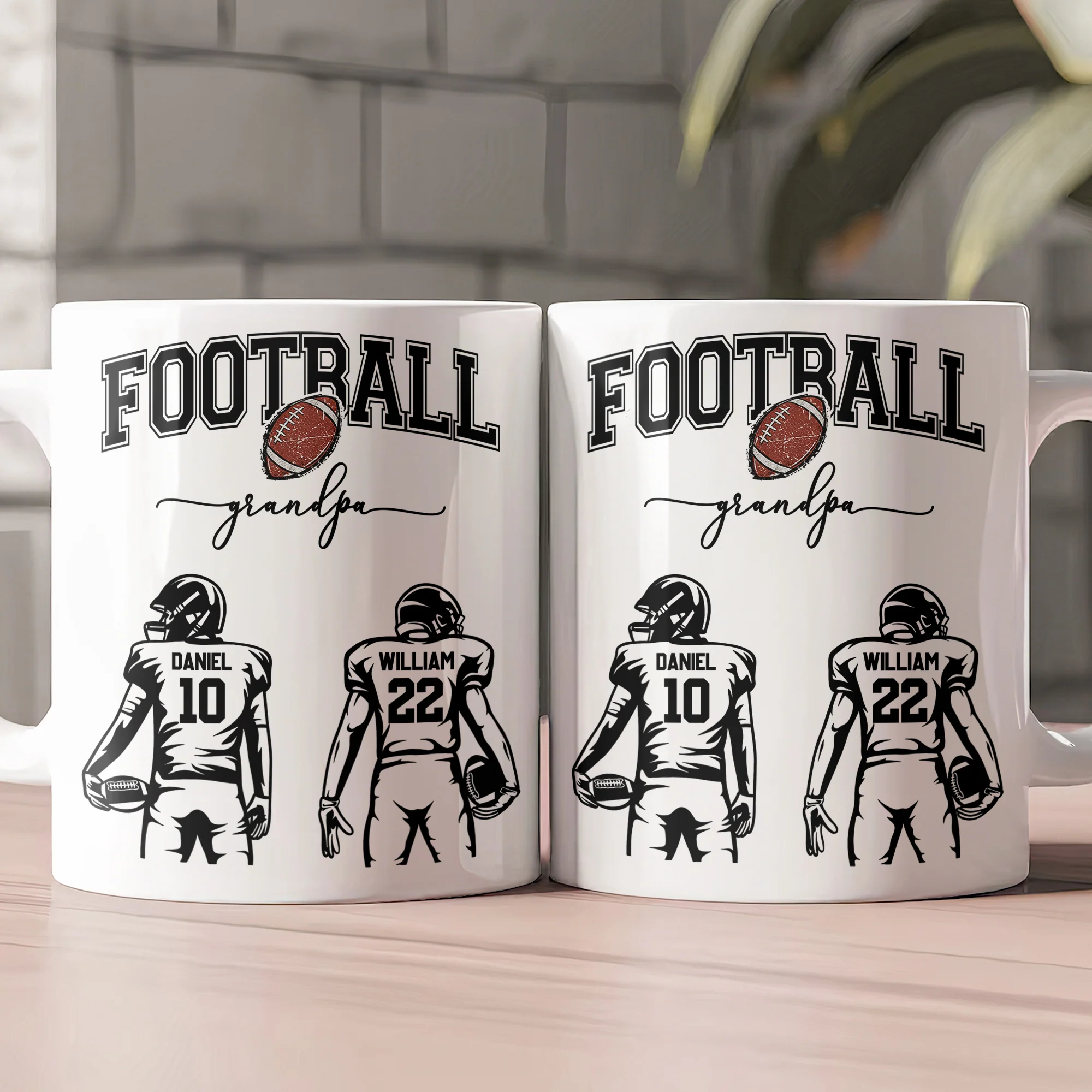 Mother's Day Gifts, Custom Football Mom, Grandma - Personalized Mug - Image 2