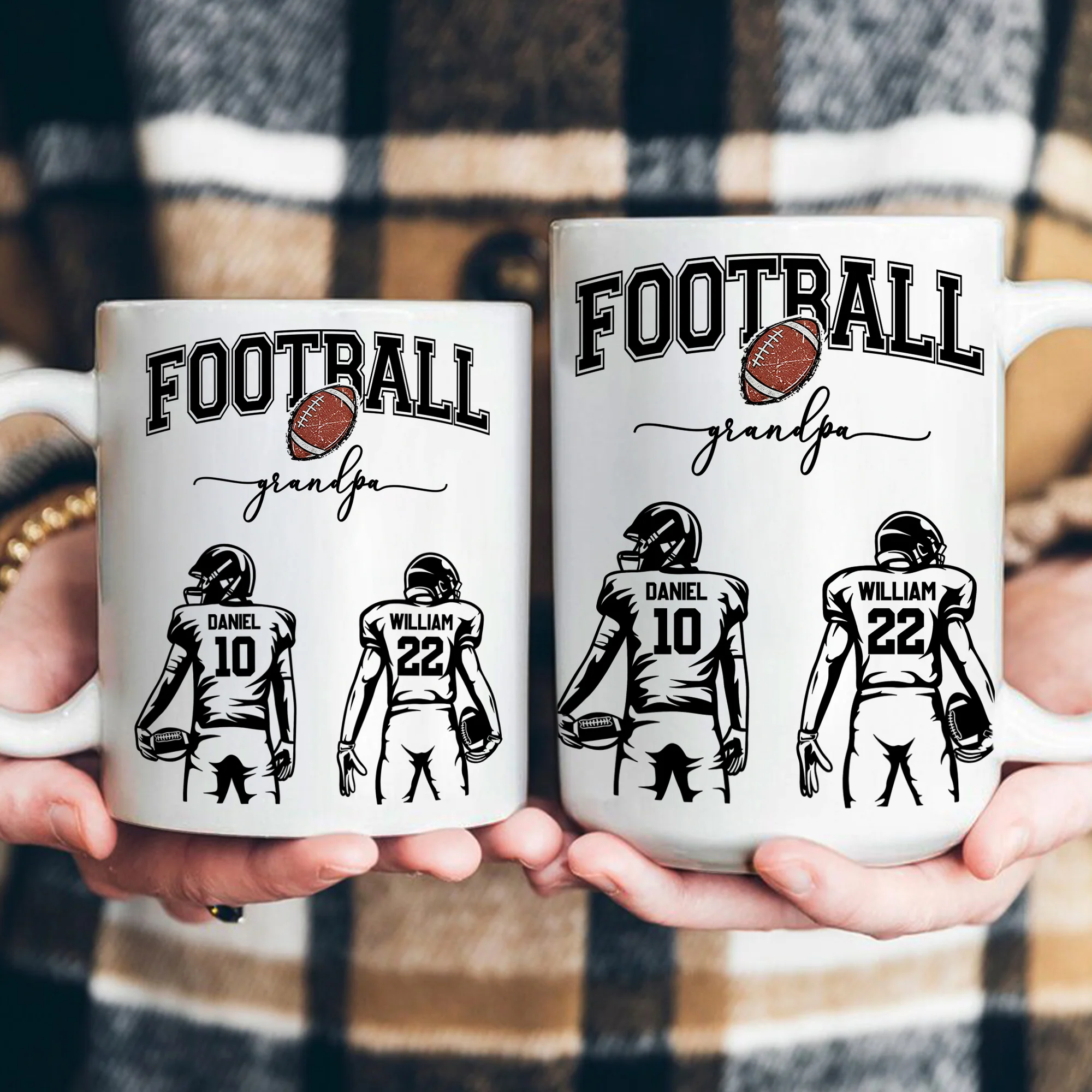Mother's Day Gifts, Custom Football Mom, Grandma - Personalized Mug - Image 4