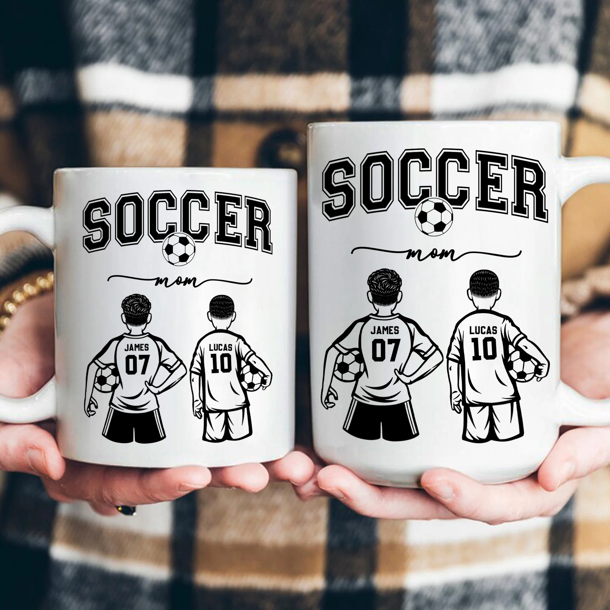 Mother's Day Gifts, Custom Soccer Mom, Grandma - Personalized Mug - Image 4