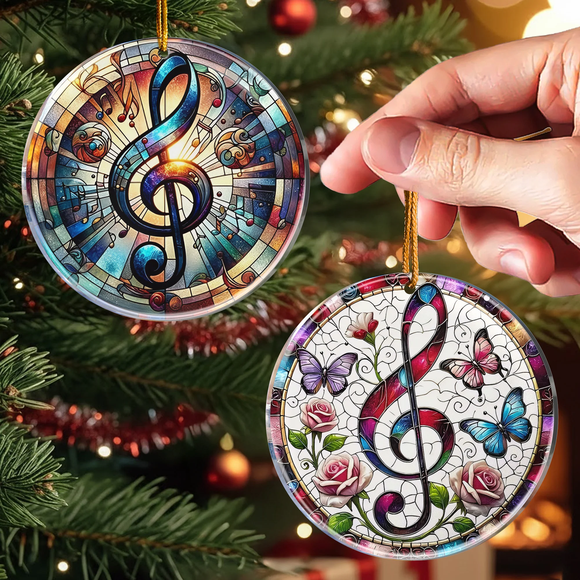 Music Note Gift For Music Lovers - Acrylic Ornament - Image 6
