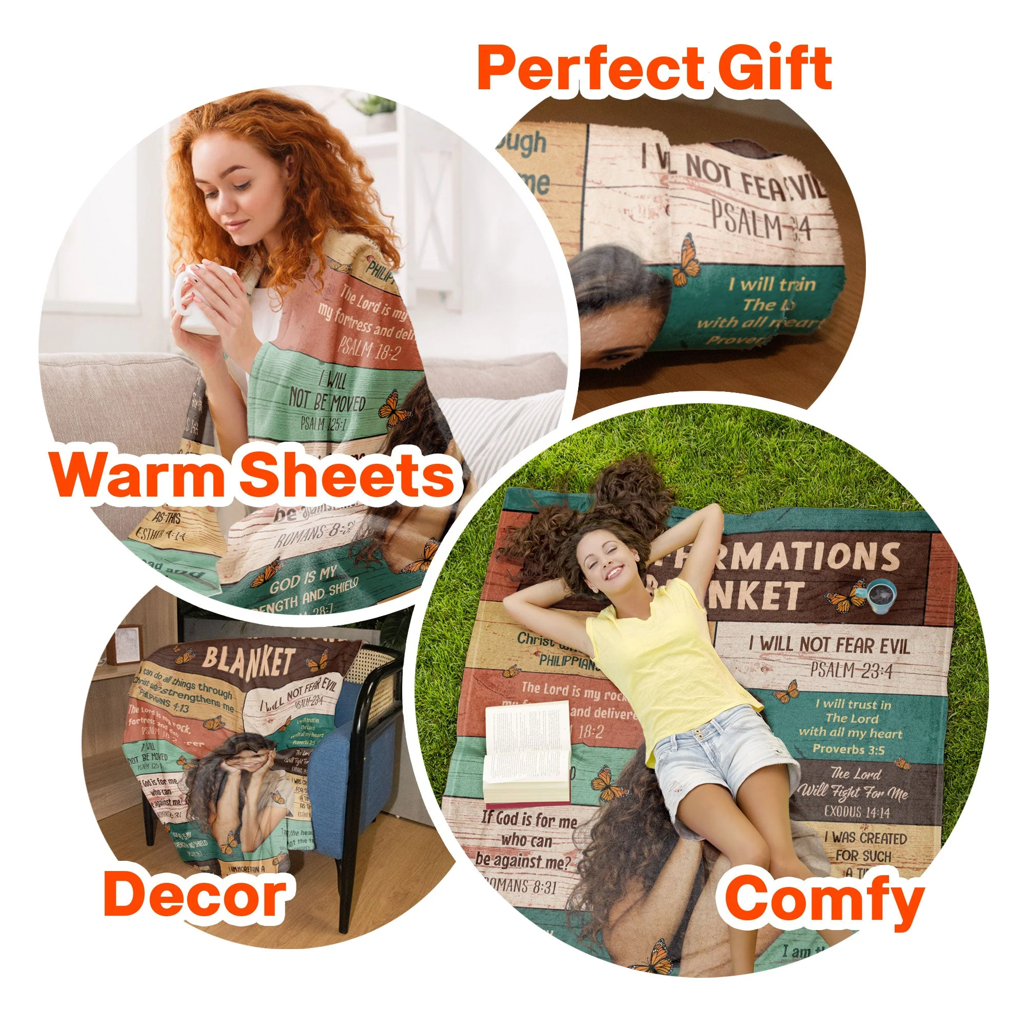 My Affirmations Blanket For Her, Daughter, Friends, Mom - Personalized Photo Blanket - Image 8