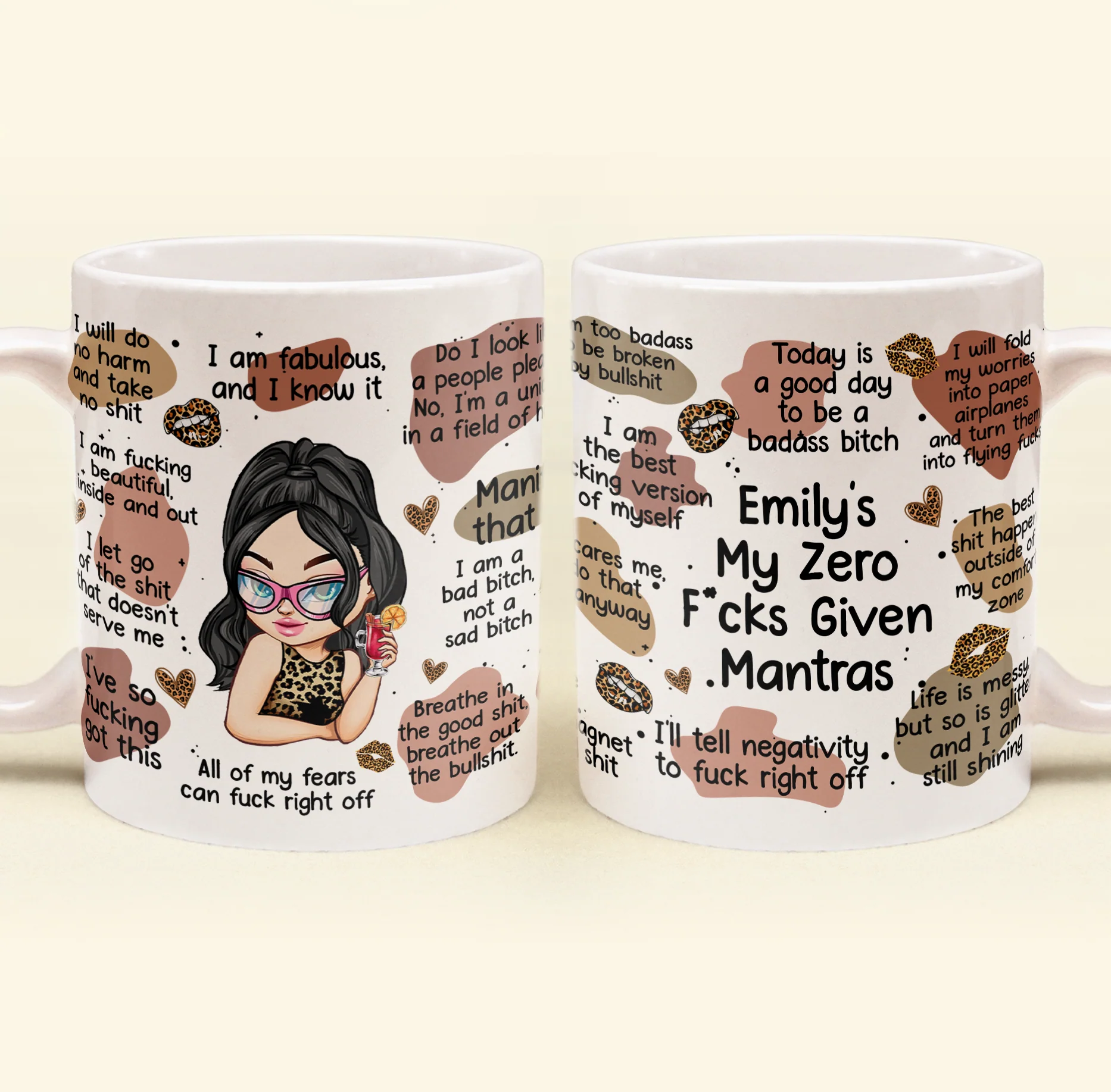 My Bad B*Tch Affirmations - Gifts For Daughter, Friend, For Me Gift - Personalized Mug - Image 5