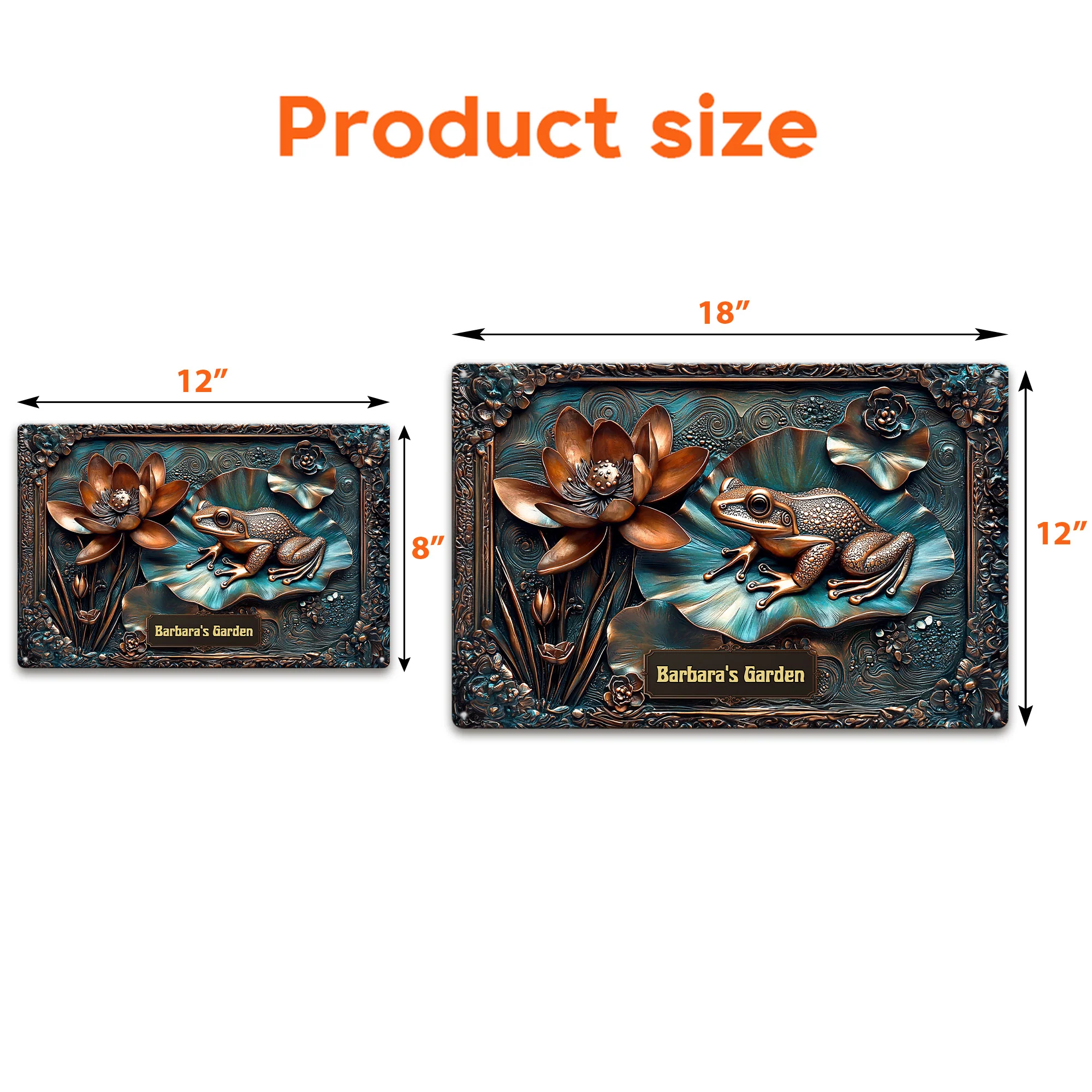 My Beautiful Garden Stunning Lily Pond - Personalized Metal Sign - Image 5
