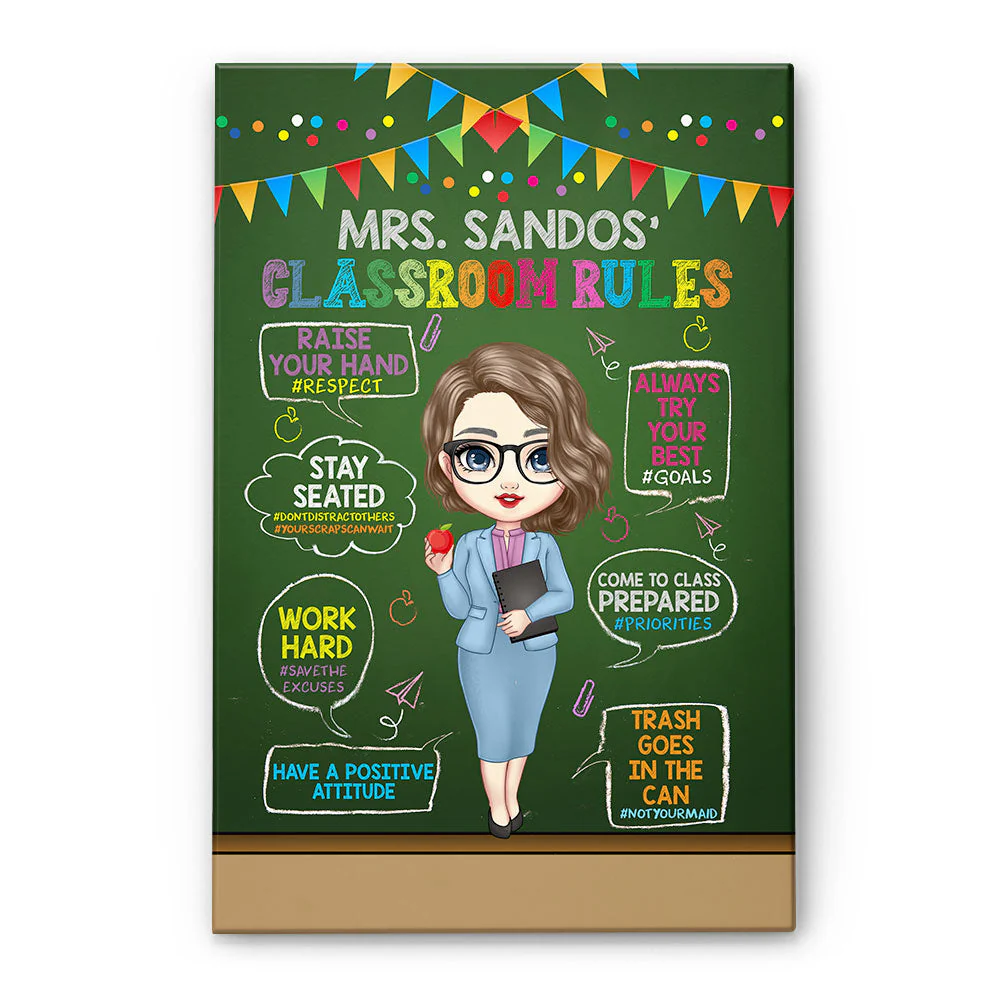 My Classroom Rules - Personalized Poster/Wrapped Canvas - Image 3