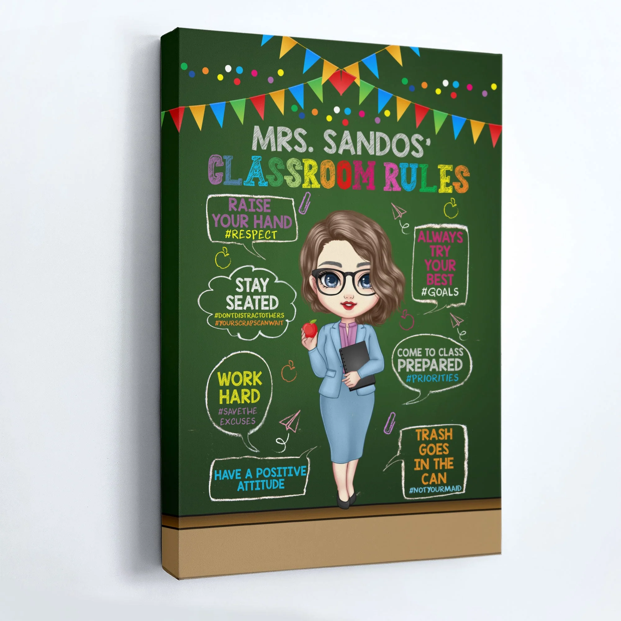 My Classroom Rules - Personalized Poster/Wrapped Canvas - Image 4