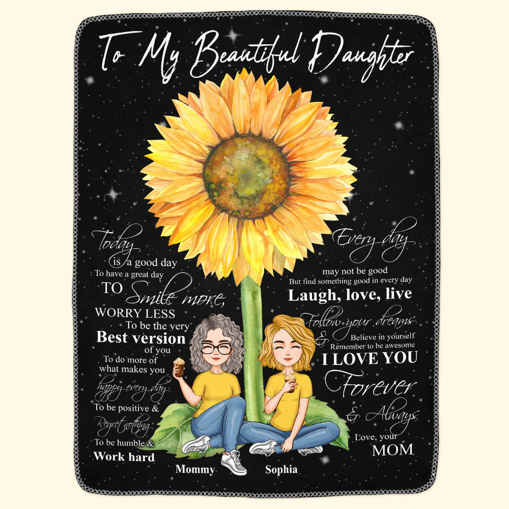 My Daughter - Believe In Yourself - Personalized Blanket - Birthday, Loving Gift For Your Baby, Your Daughter - Image 5